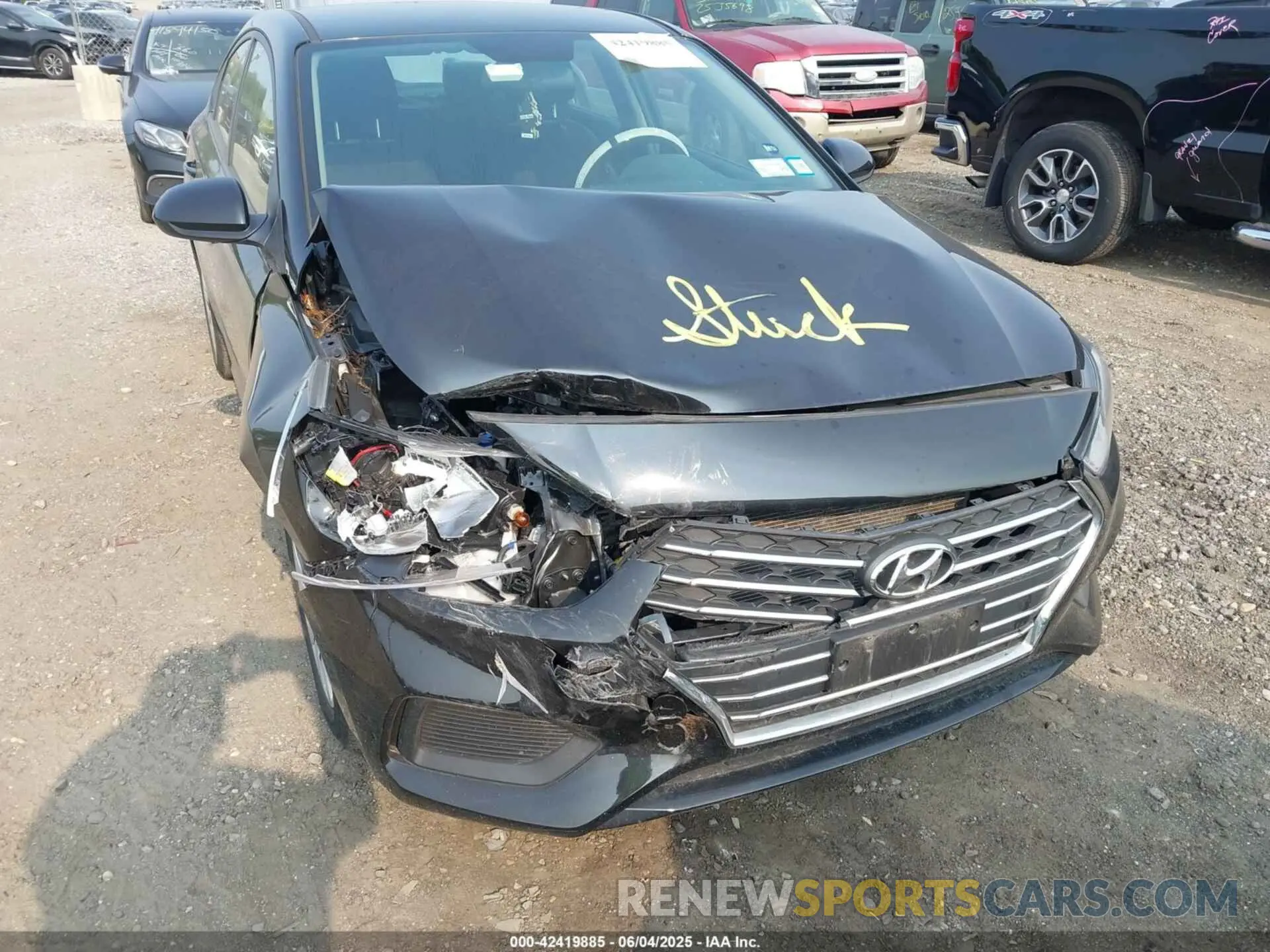 6 Photograph of a damaged car 3KPC24A67NE157914 HYUNDAI ACCENT 2022