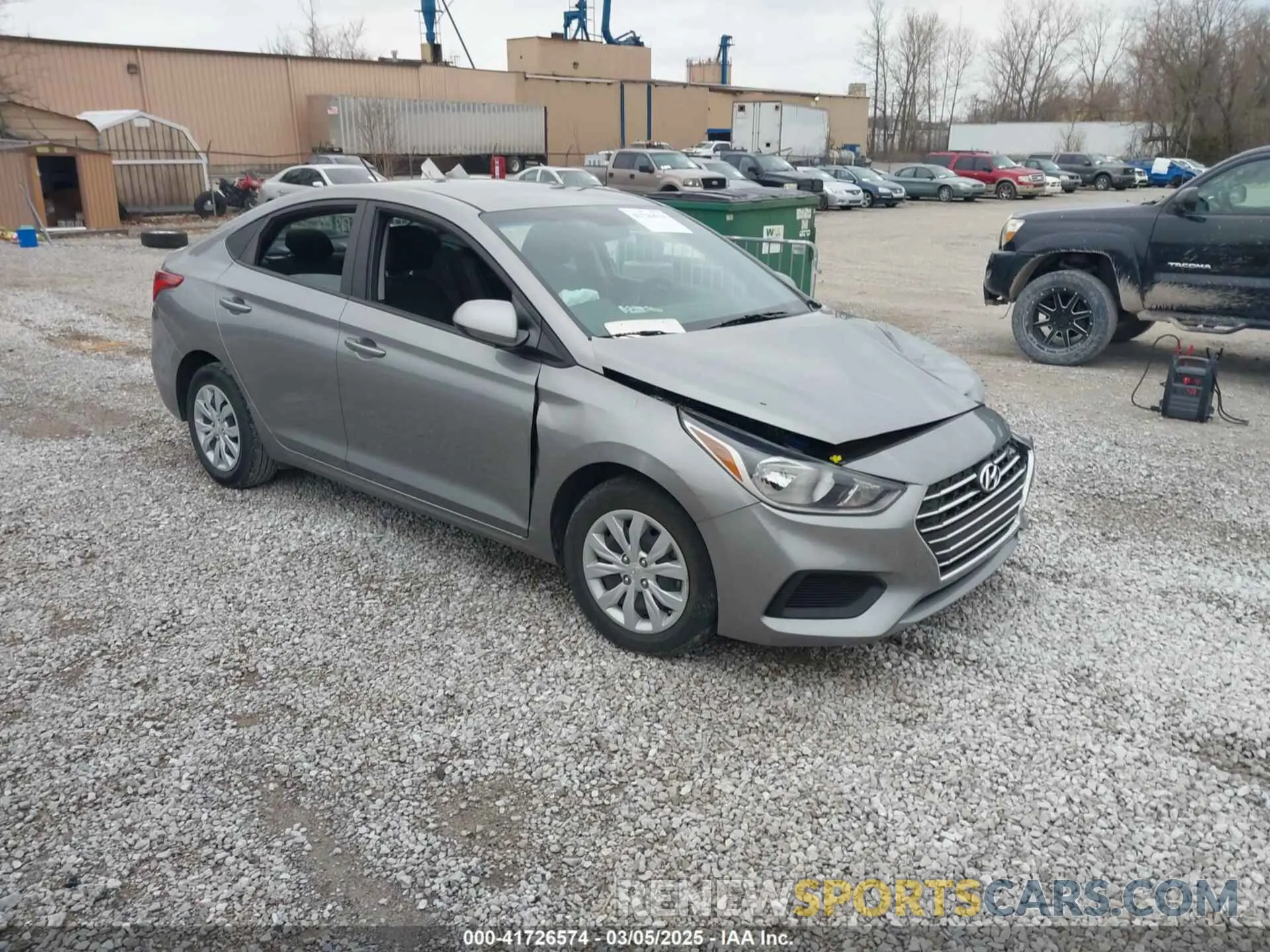 1 Photograph of a damaged car 3KPC24A67NE165964 HYUNDAI ACCENT 2022