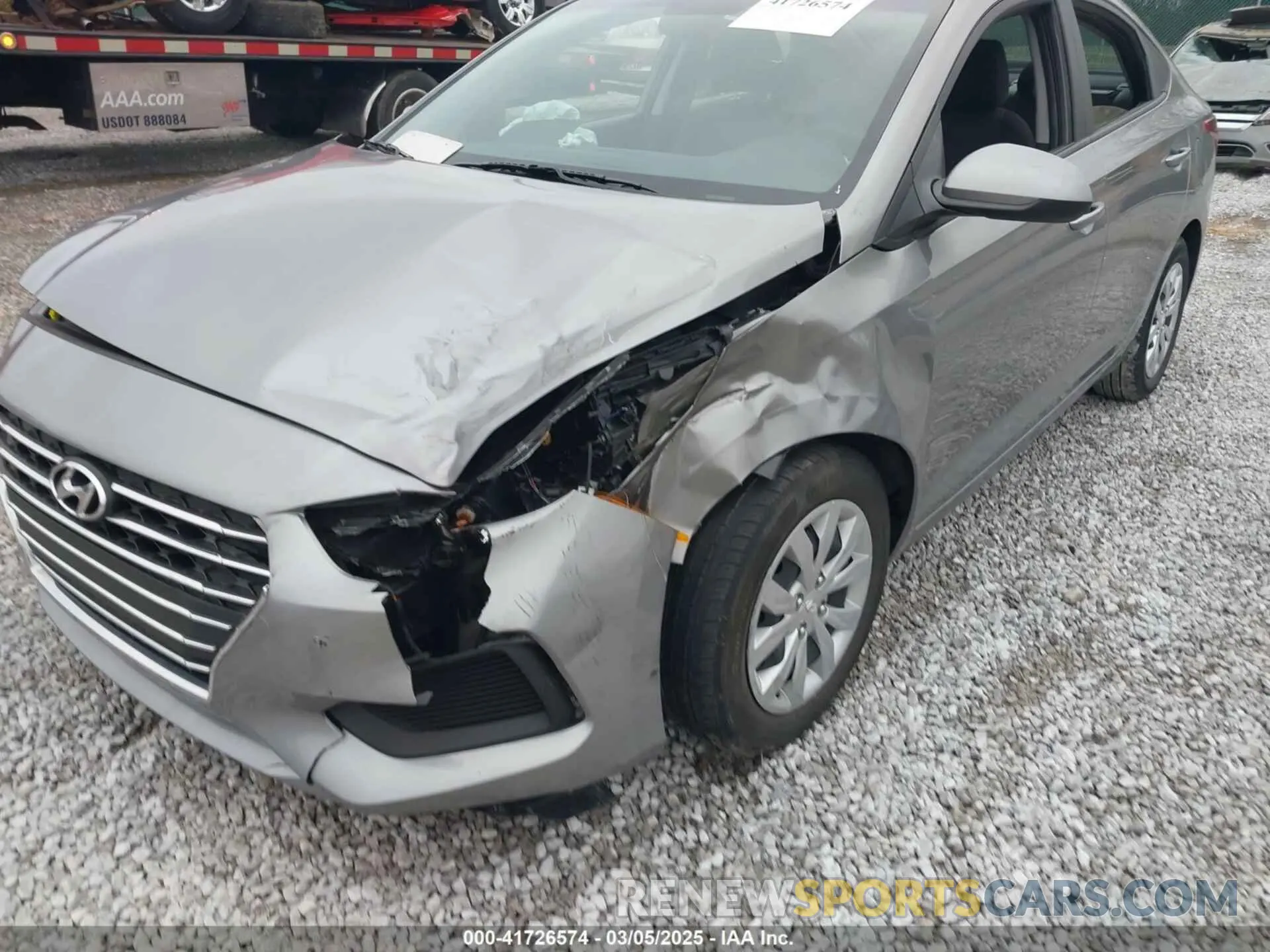 6 Photograph of a damaged car 3KPC24A67NE165964 HYUNDAI ACCENT 2022