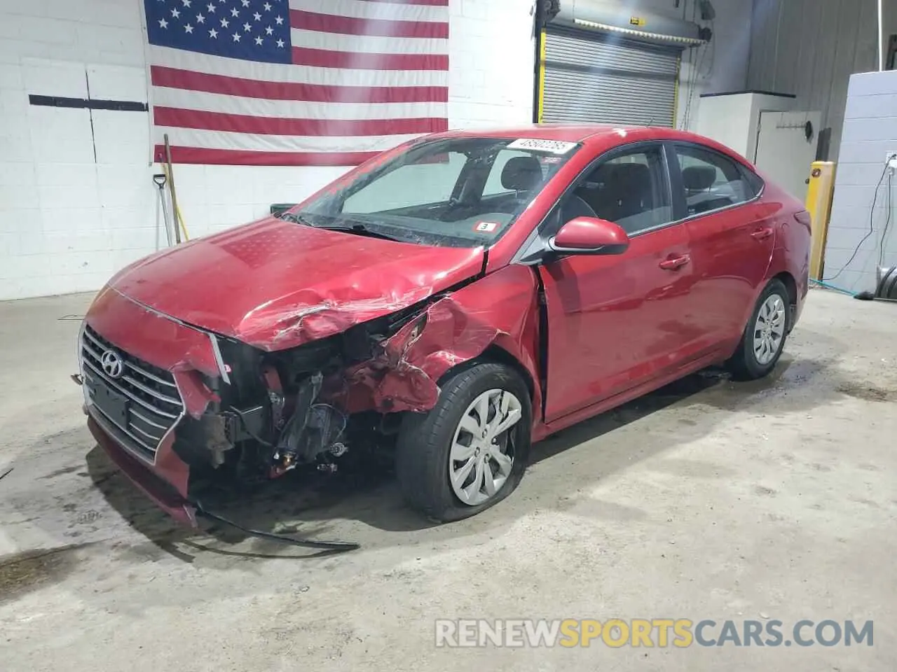 1 Photograph of a damaged car 3KPC24A67NE166709 HYUNDAI ACCENT 2022