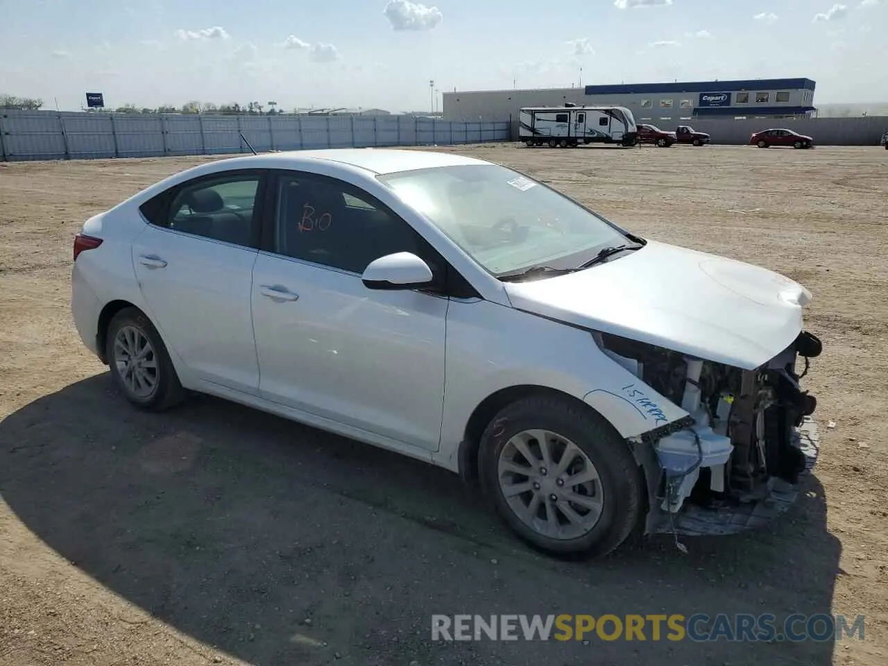 4 Photograph of a damaged car 3KPC24A67NE175149 HYUNDAI ACCENT 2022