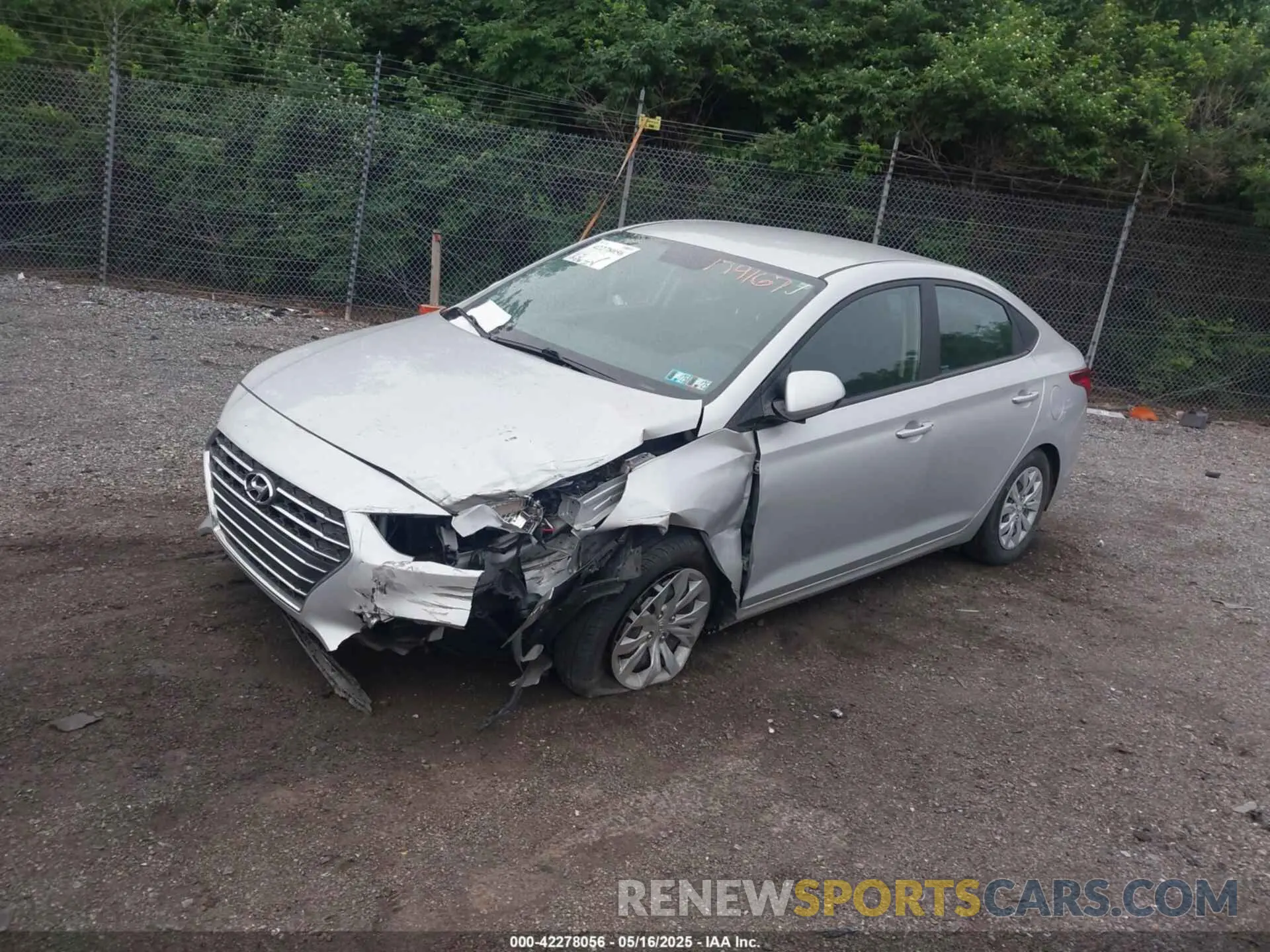 2 Photograph of a damaged car 3KPC24A67NE179167 HYUNDAI ACCENT 2022