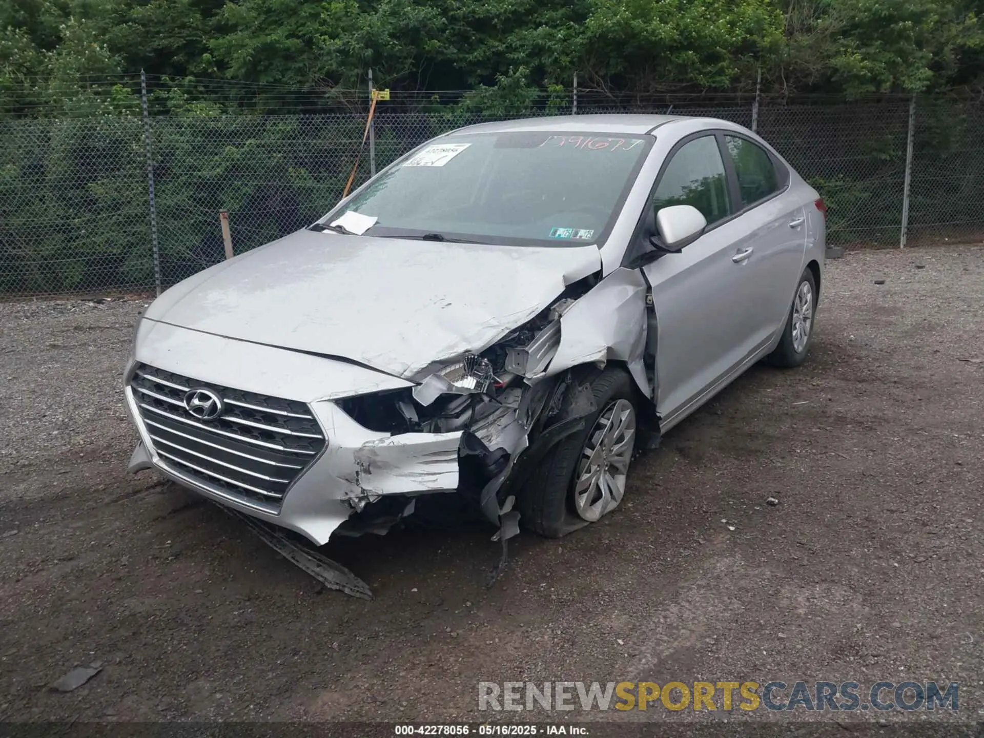 6 Photograph of a damaged car 3KPC24A67NE179167 HYUNDAI ACCENT 2022