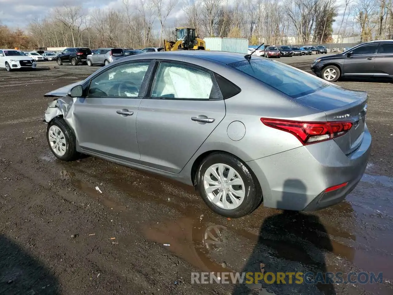 2 Photograph of a damaged car 3KPC24A67NE183669 HYUNDAI ACCENT 2022