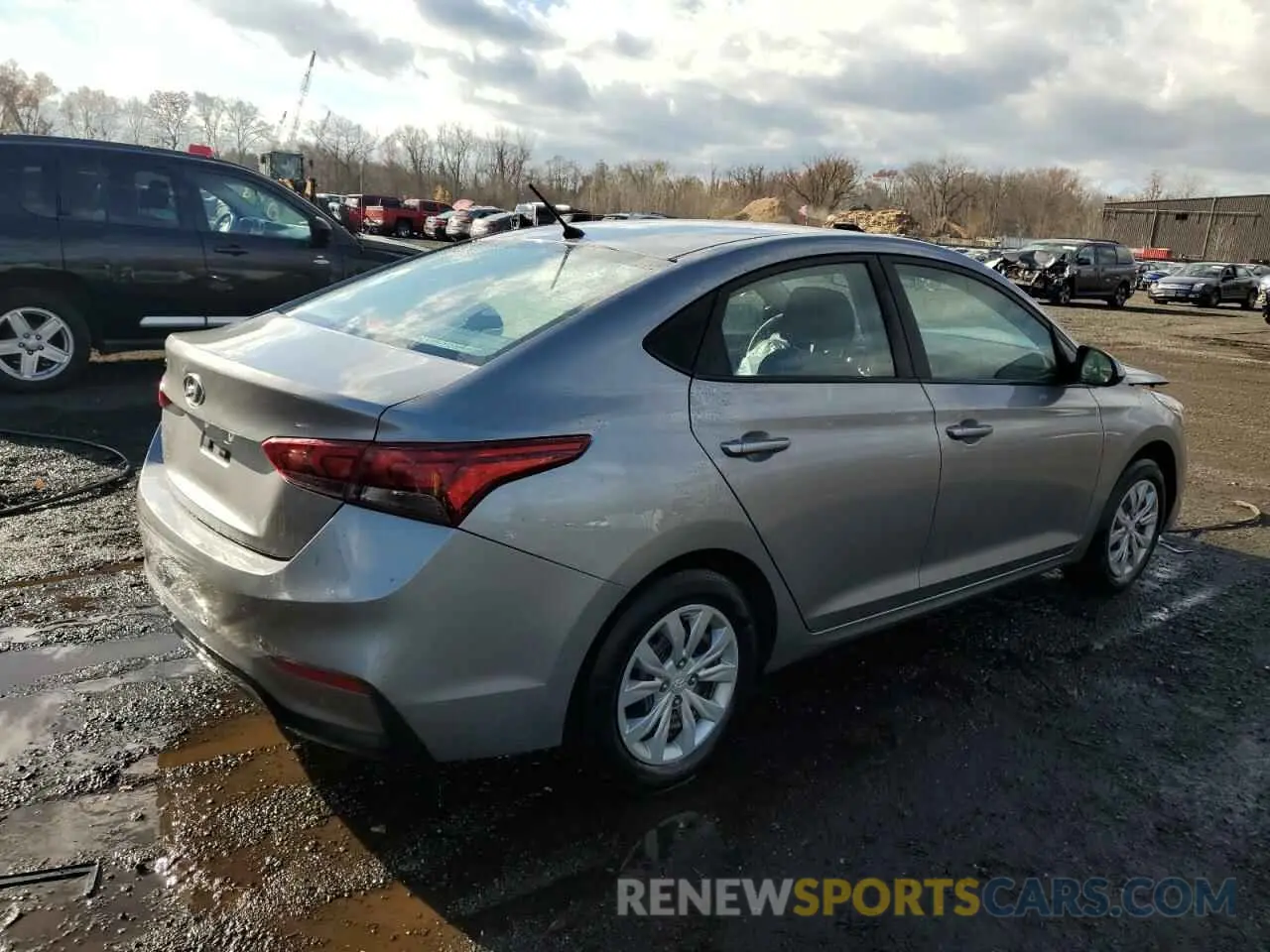 3 Photograph of a damaged car 3KPC24A67NE183669 HYUNDAI ACCENT 2022