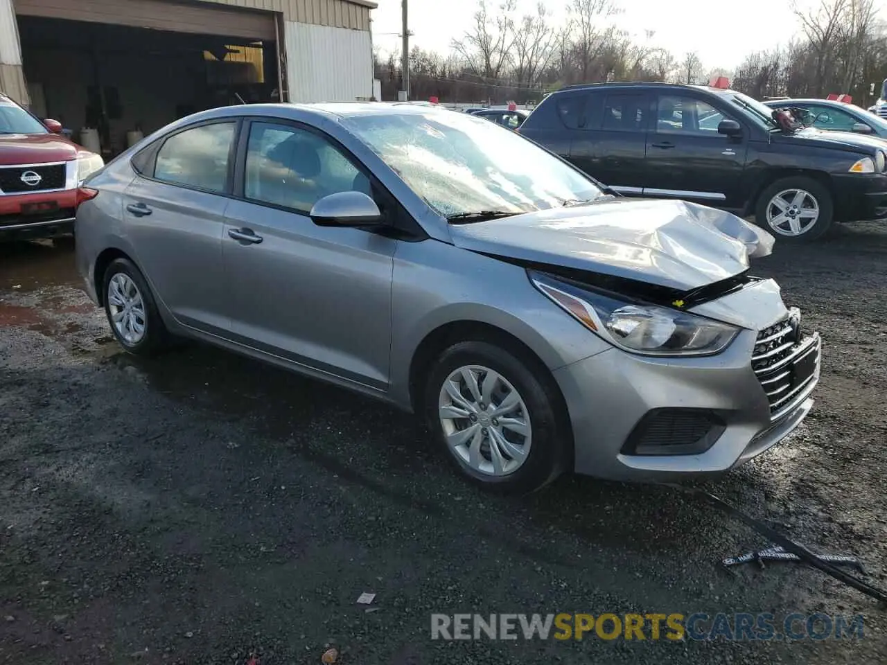 4 Photograph of a damaged car 3KPC24A67NE183669 HYUNDAI ACCENT 2022