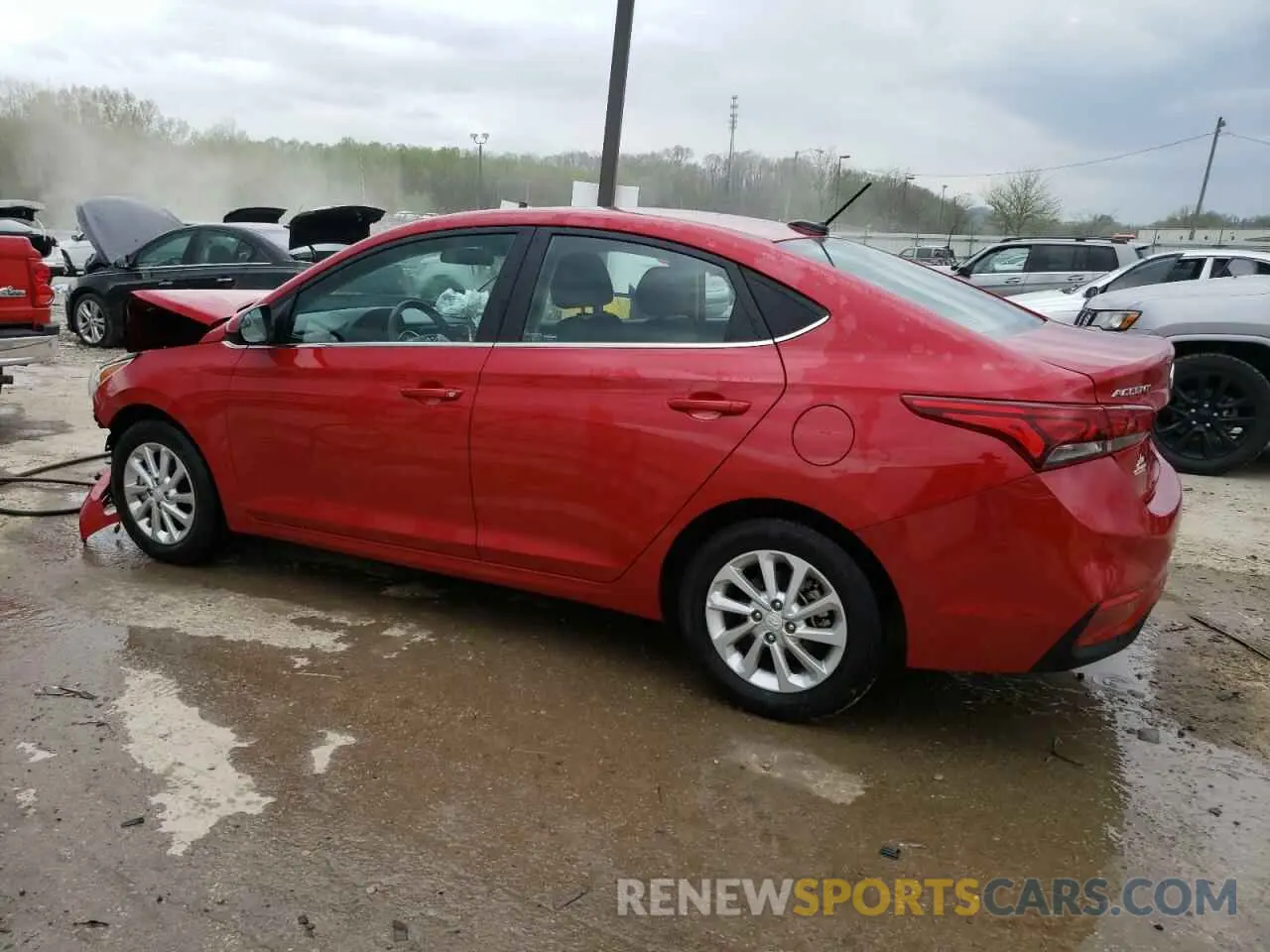 2 Photograph of a damaged car 3KPC24A67NE187575 HYUNDAI ACCENT 2022