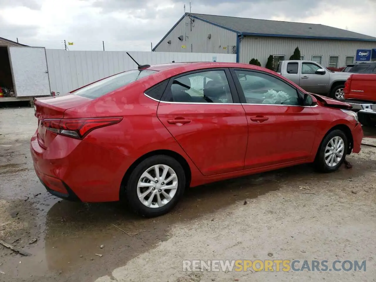3 Photograph of a damaged car 3KPC24A67NE187575 HYUNDAI ACCENT 2022