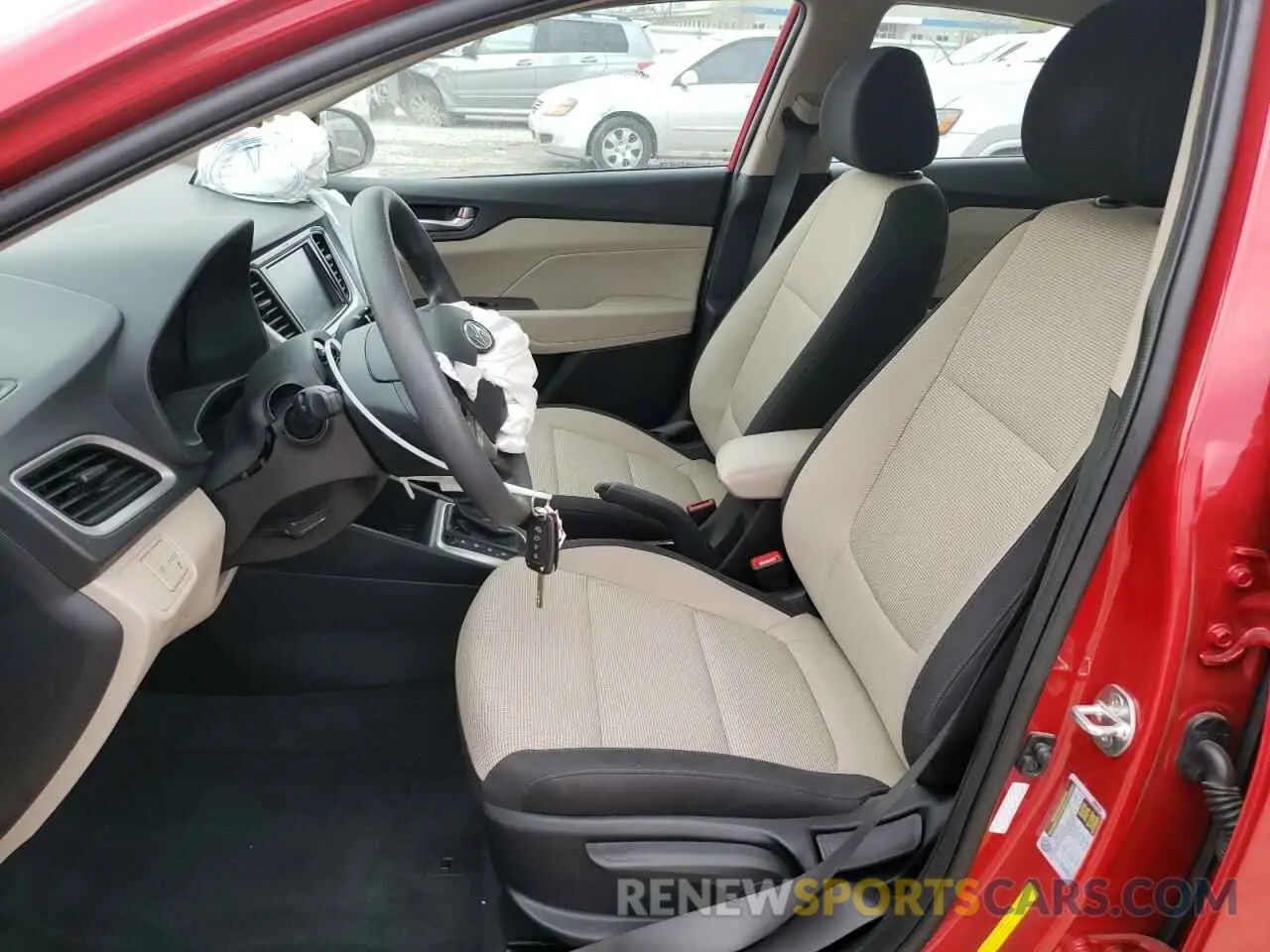7 Photograph of a damaged car 3KPC24A67NE187575 HYUNDAI ACCENT 2022