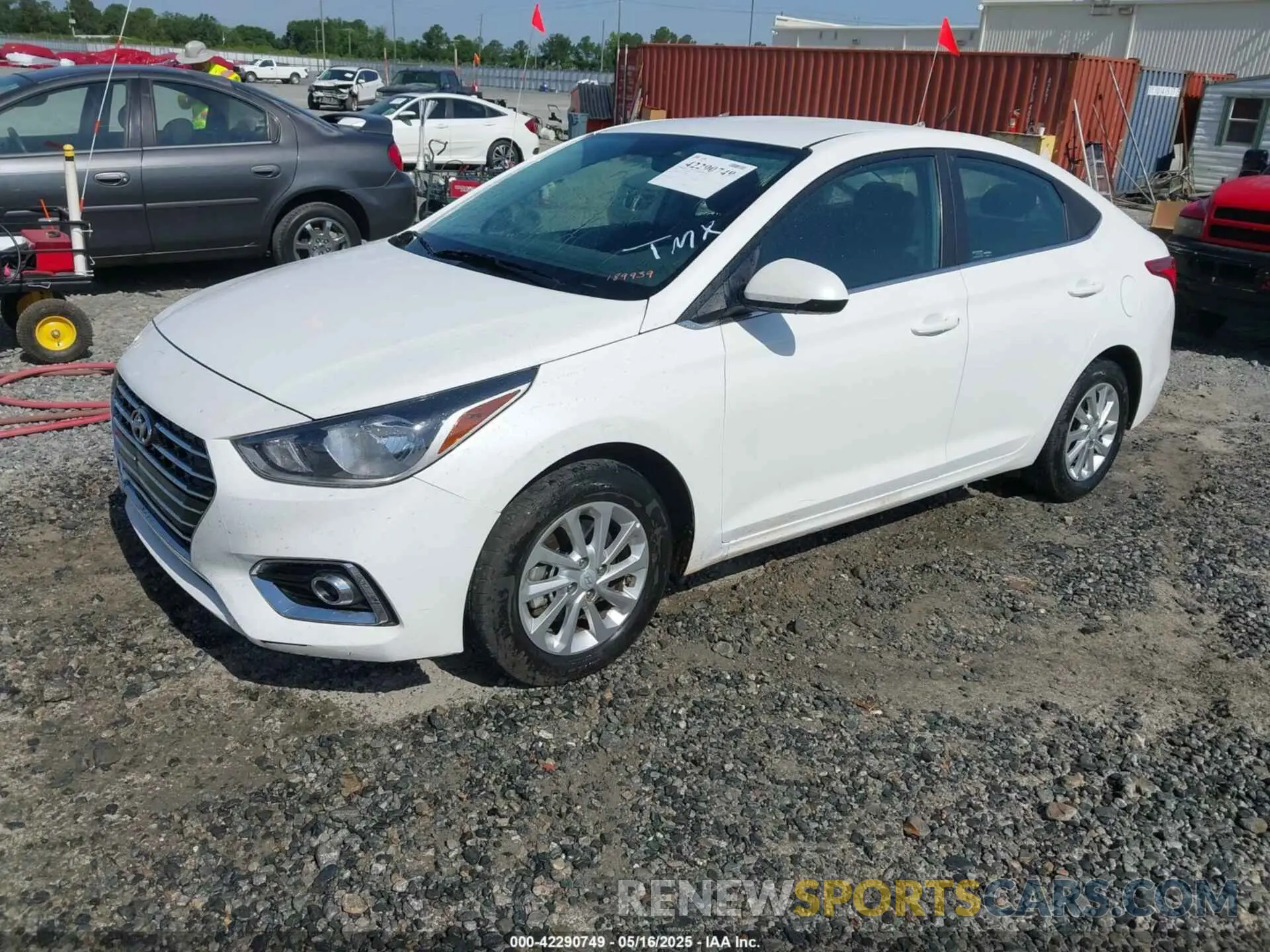 2 Photograph of a damaged car 3KPC24A67NE189939 HYUNDAI ACCENT 2022