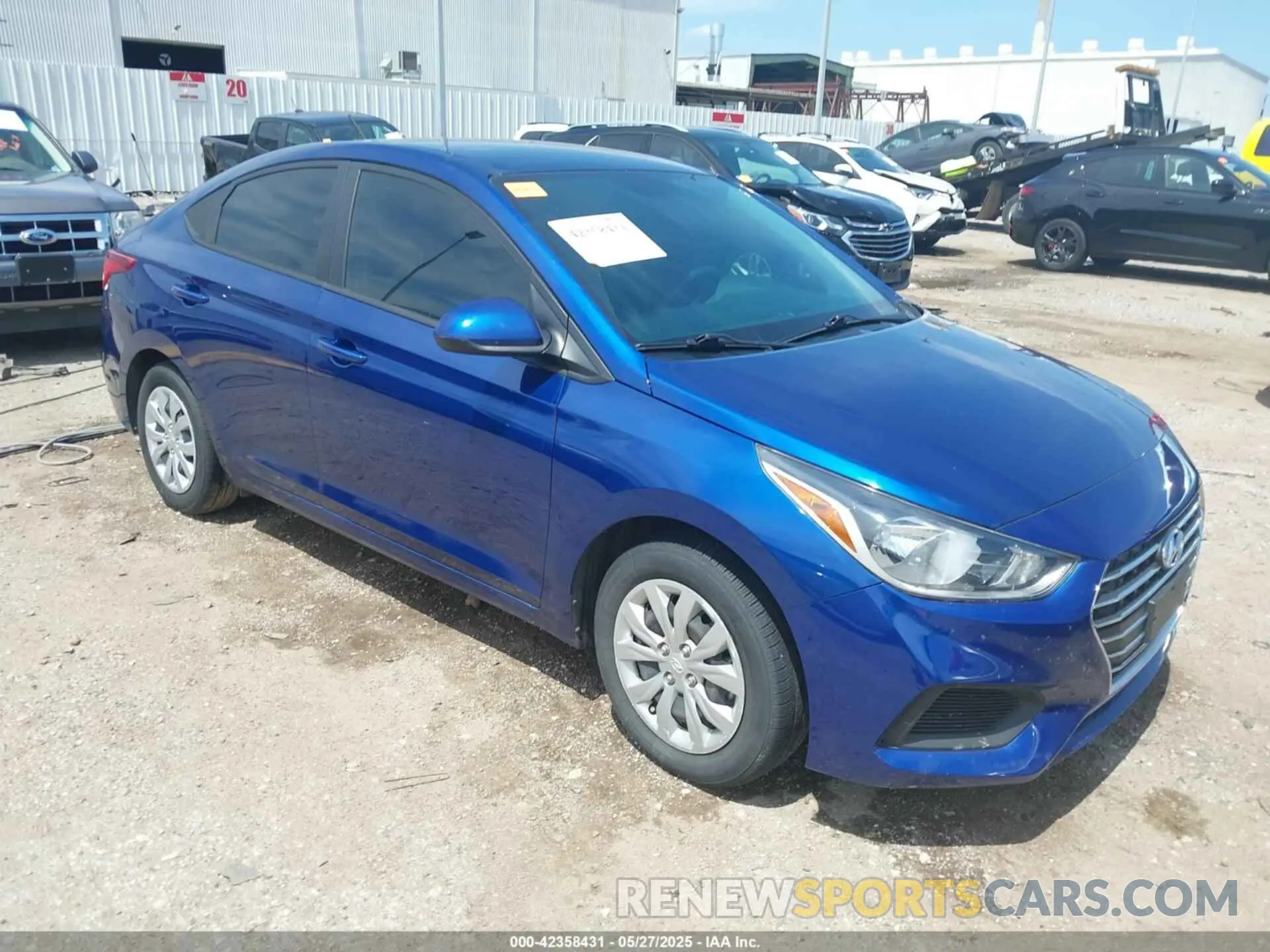 1 Photograph of a damaged car 3KPC24A68NE163897 HYUNDAI ACCENT 2022