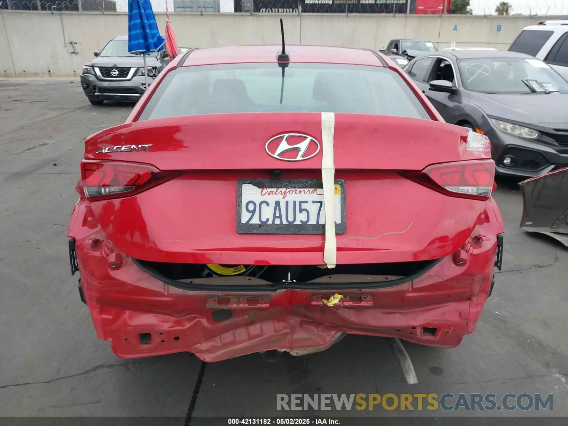17 Photograph of a damaged car 3KPC24A68NE175452 HYUNDAI ACCENT 2022