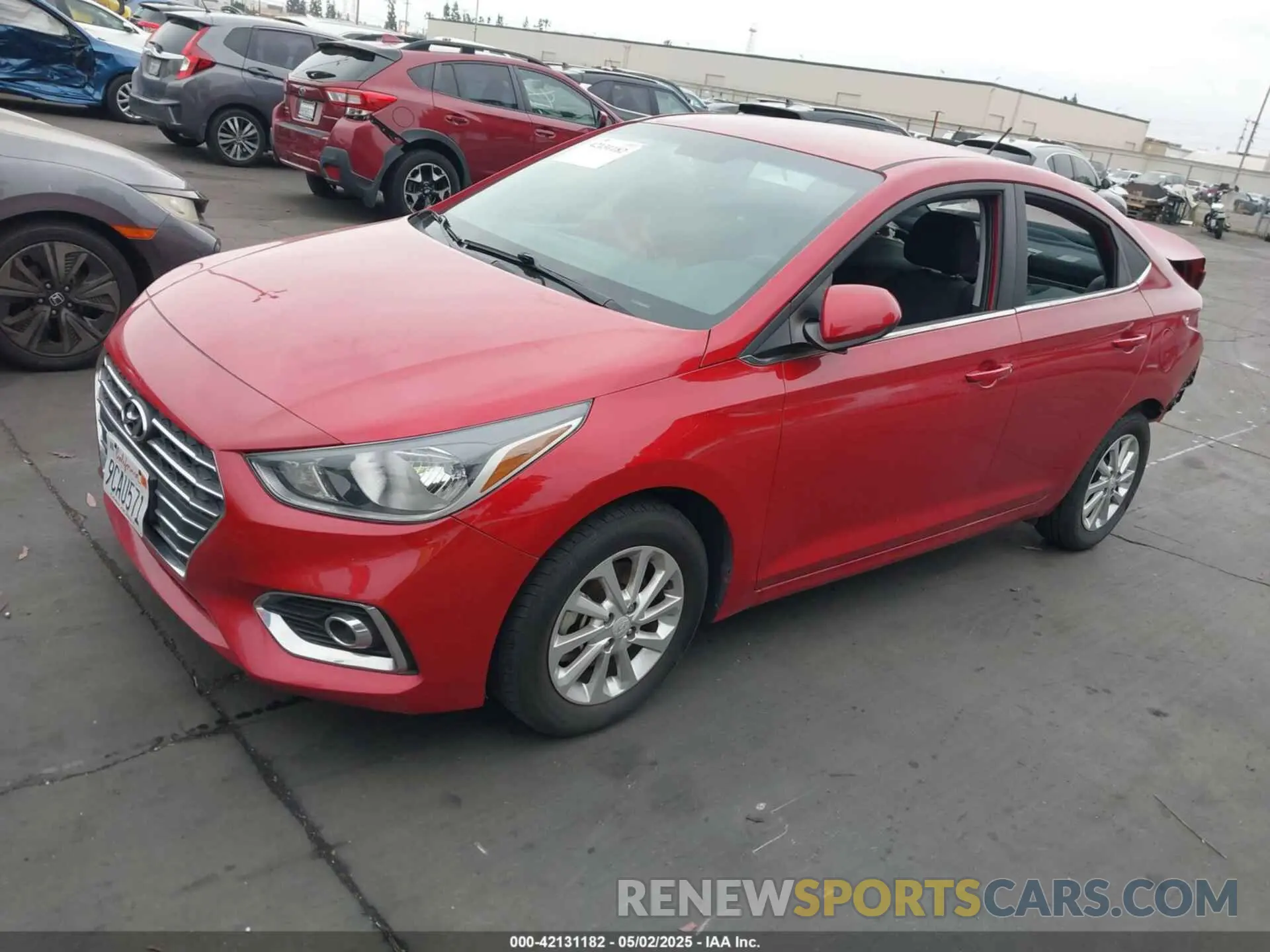 2 Photograph of a damaged car 3KPC24A68NE175452 HYUNDAI ACCENT 2022