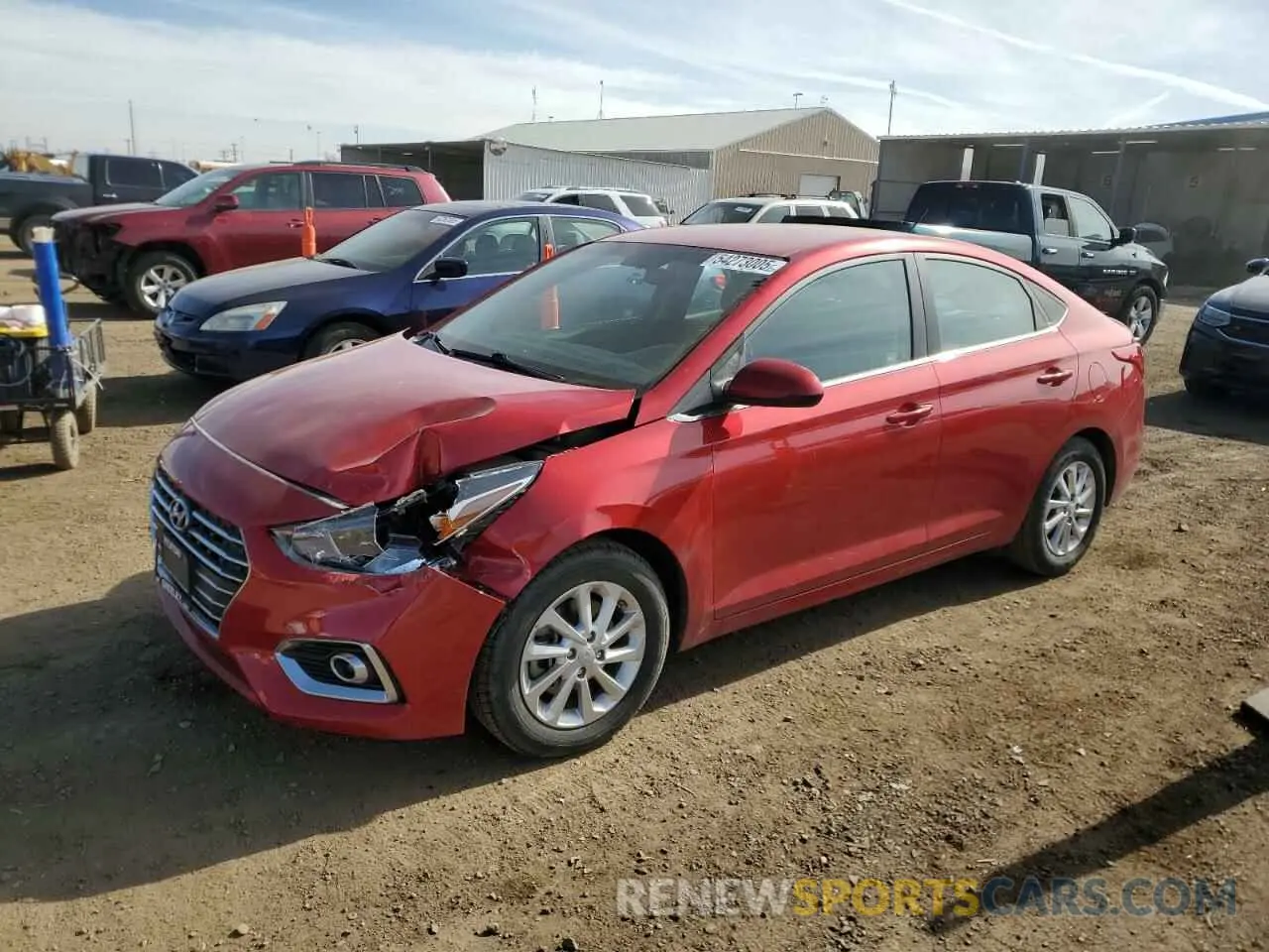 1 Photograph of a damaged car 3KPC24A69NE155498 HYUNDAI ACCENT 2022