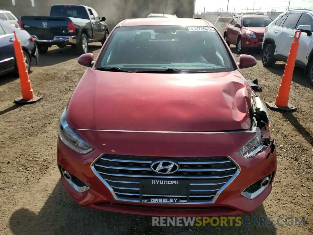 5 Photograph of a damaged car 3KPC24A69NE155498 HYUNDAI ACCENT 2022