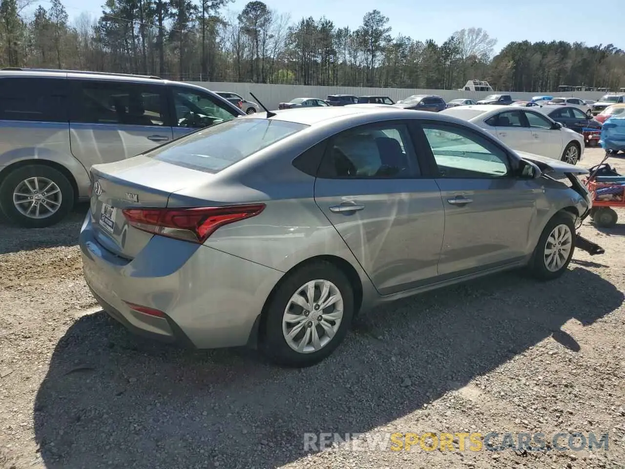 3 Photograph of a damaged car 3KPC24A69NE155811 HYUNDAI ACCENT 2022