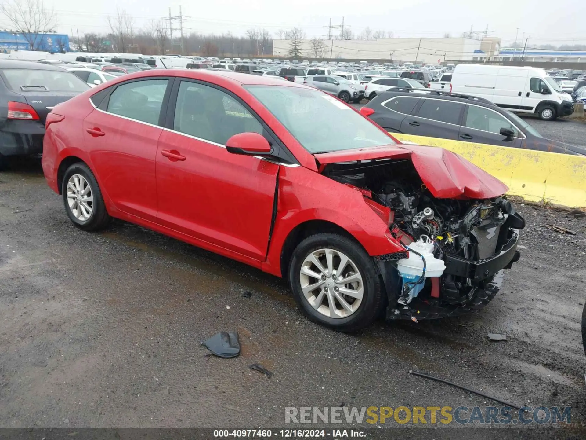 1 Photograph of a damaged car 3KPC24A69NE180546 HYUNDAI ACCENT 2022