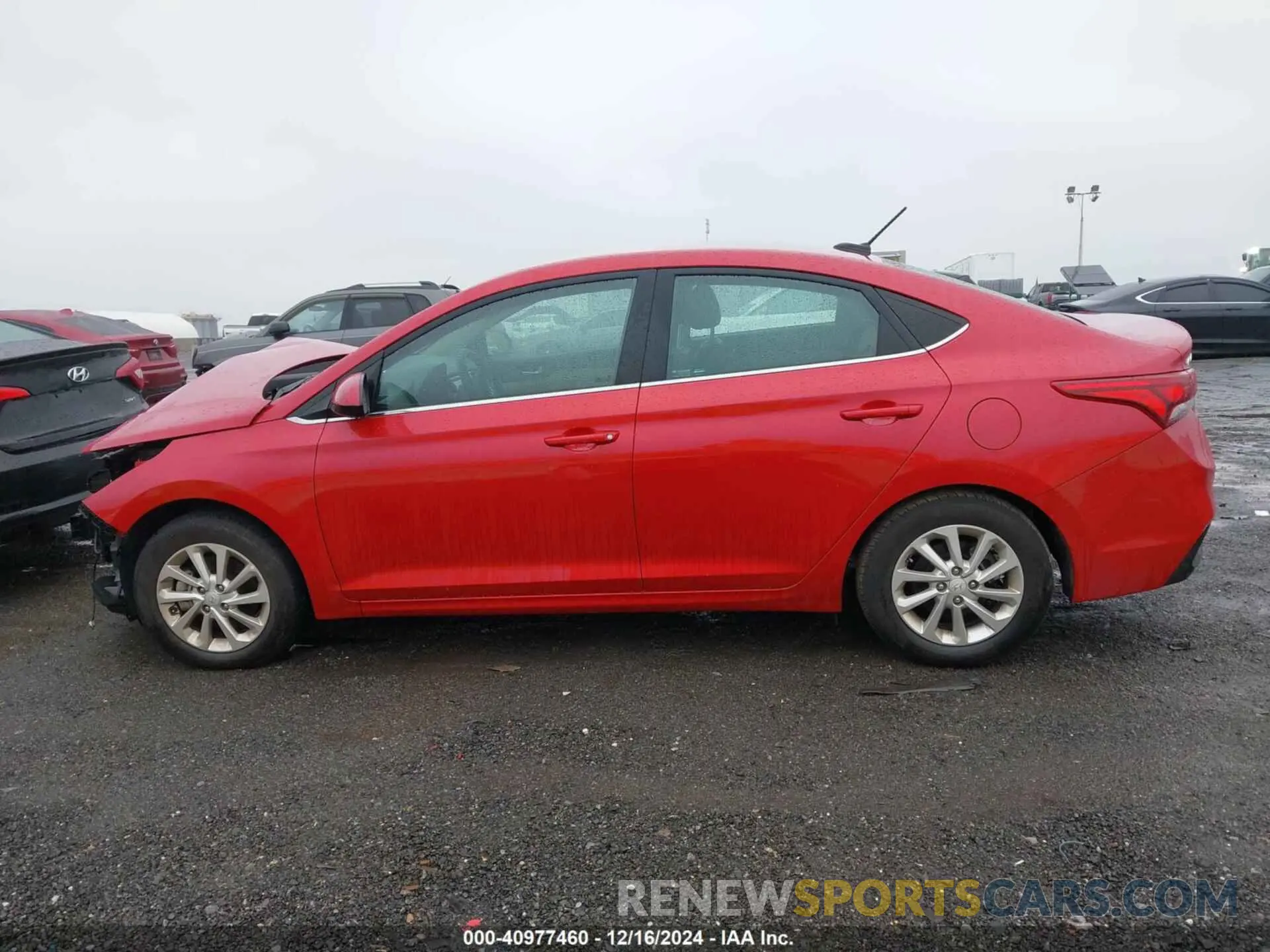 14 Photograph of a damaged car 3KPC24A69NE180546 HYUNDAI ACCENT 2022