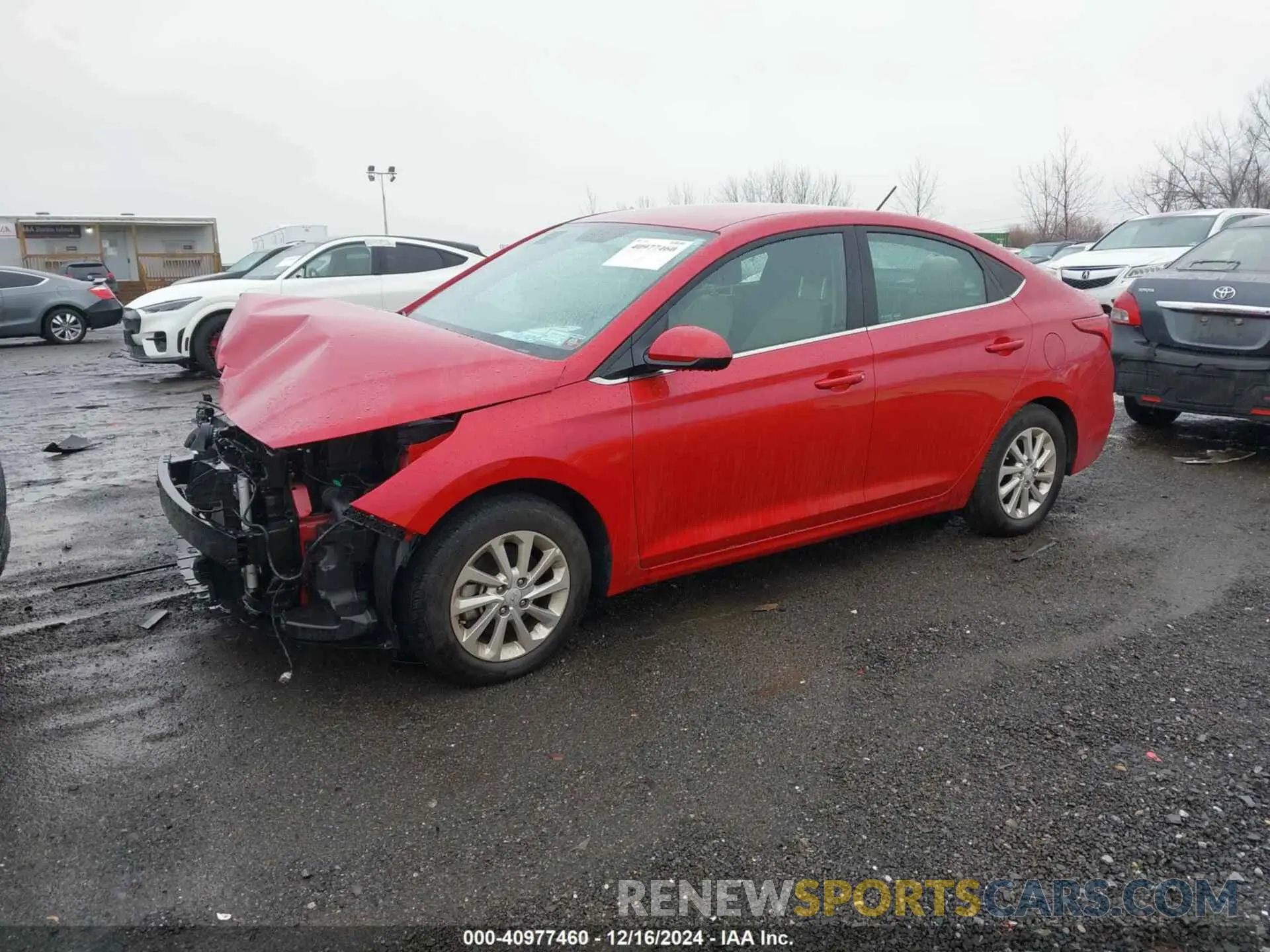 2 Photograph of a damaged car 3KPC24A69NE180546 HYUNDAI ACCENT 2022