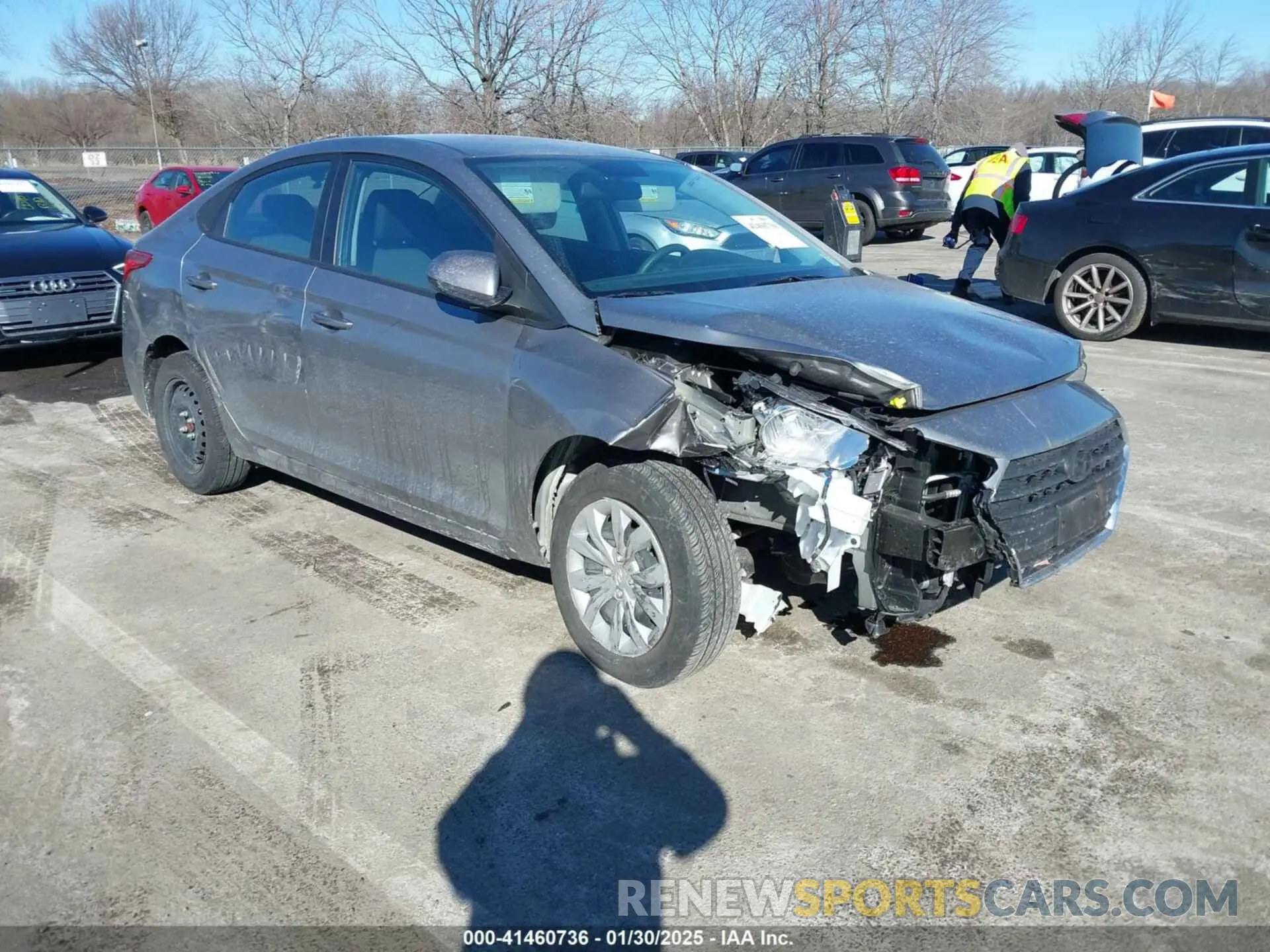 1 Photograph of a damaged car 3KPC24A69NE183673 HYUNDAI ACCENT 2022