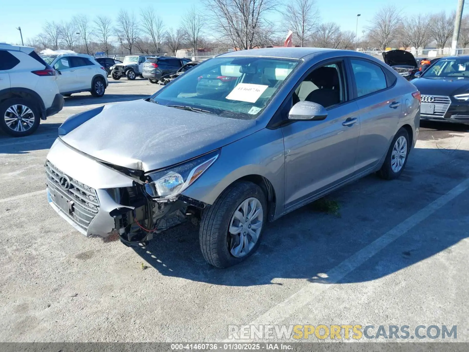 2 Photograph of a damaged car 3KPC24A69NE183673 HYUNDAI ACCENT 2022