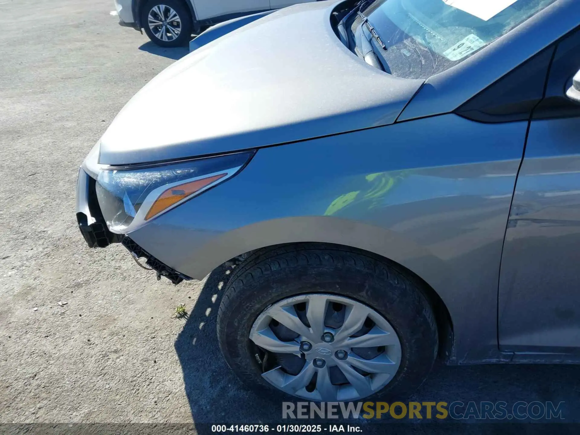 6 Photograph of a damaged car 3KPC24A69NE183673 HYUNDAI ACCENT 2022
