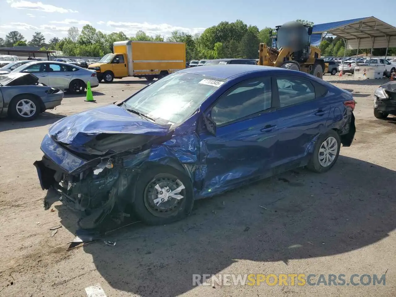 1 Photograph of a damaged car 3KPC24A6XNE168048 HYUNDAI ACCENT 2022