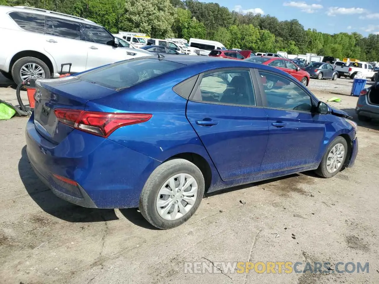 3 Photograph of a damaged car 3KPC24A6XNE168048 HYUNDAI ACCENT 2022
