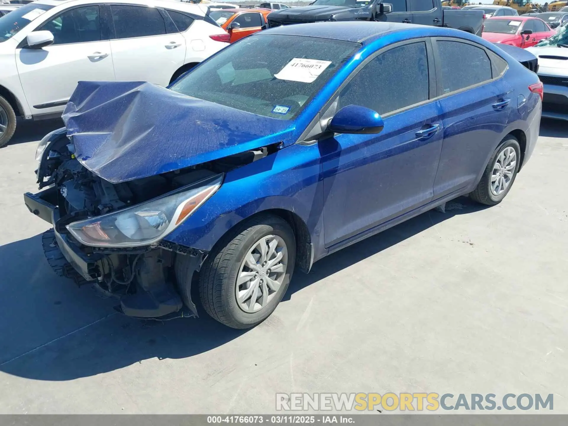 2 Photograph of a damaged car 3KPC24A6XNE171354 HYUNDAI ACCENT 2022