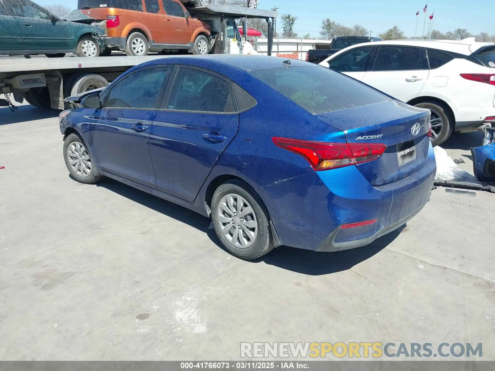 3 Photograph of a damaged car 3KPC24A6XNE171354 HYUNDAI ACCENT 2022