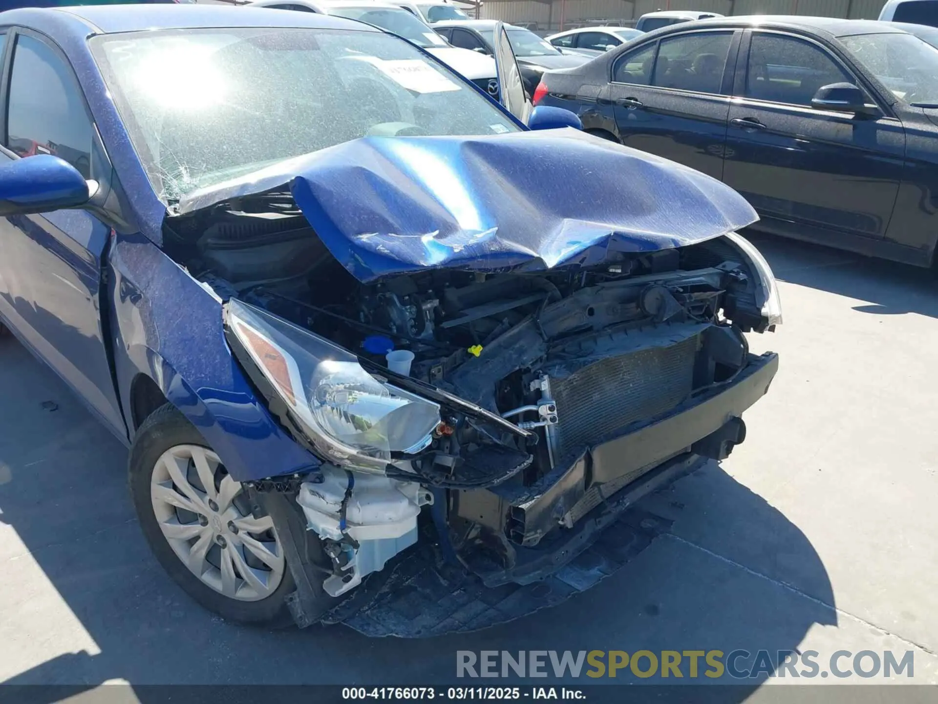 6 Photograph of a damaged car 3KPC24A6XNE171354 HYUNDAI ACCENT 2022