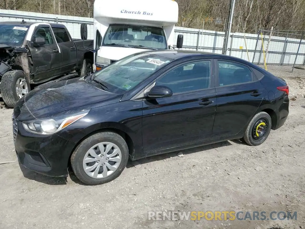 1 Photograph of a damaged car 3KPC24A6XNE172116 HYUNDAI ACCENT 2022