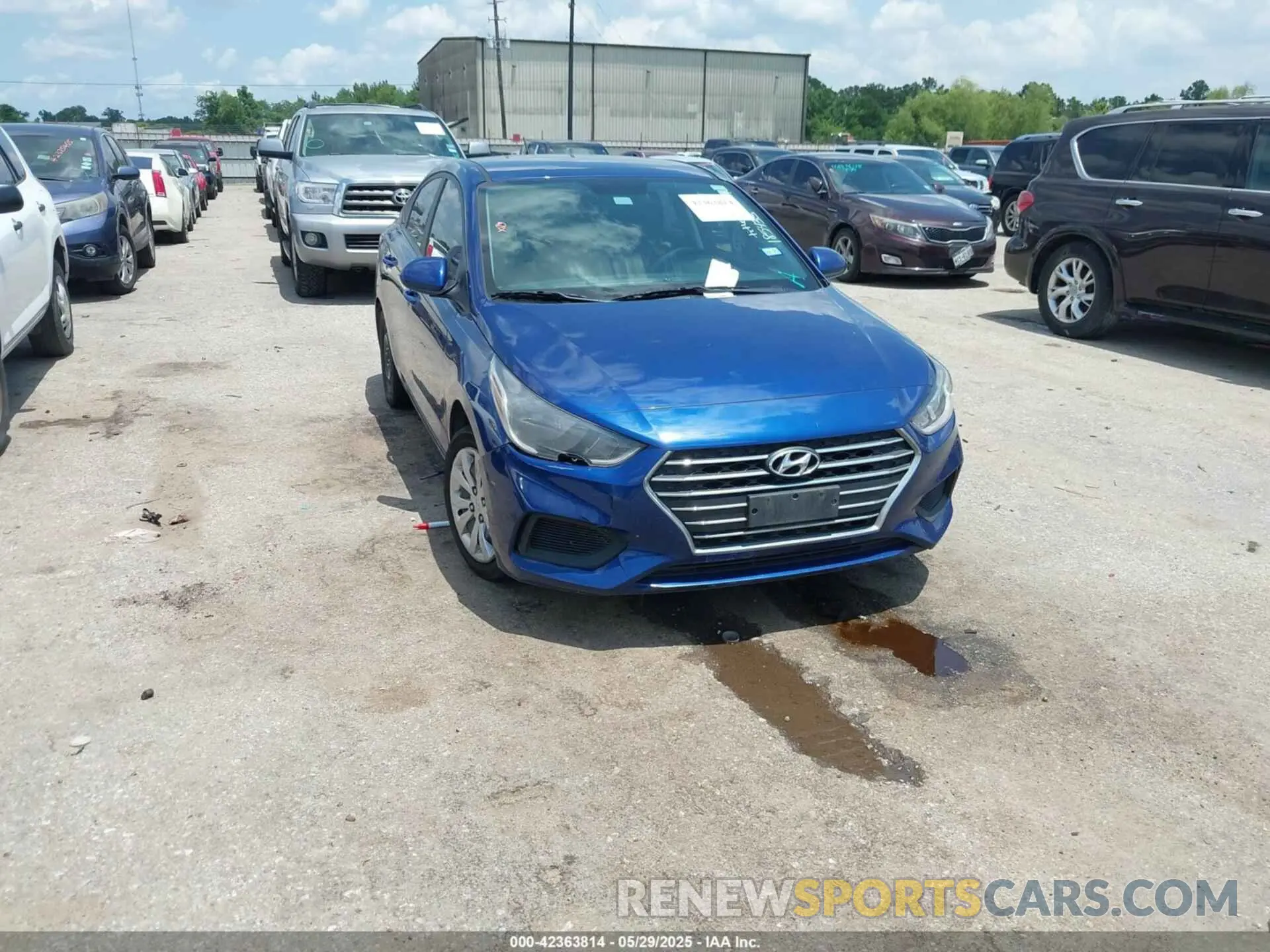 1 Photograph of a damaged car 3KPC24A6XNE185433 HYUNDAI ACCENT 2022