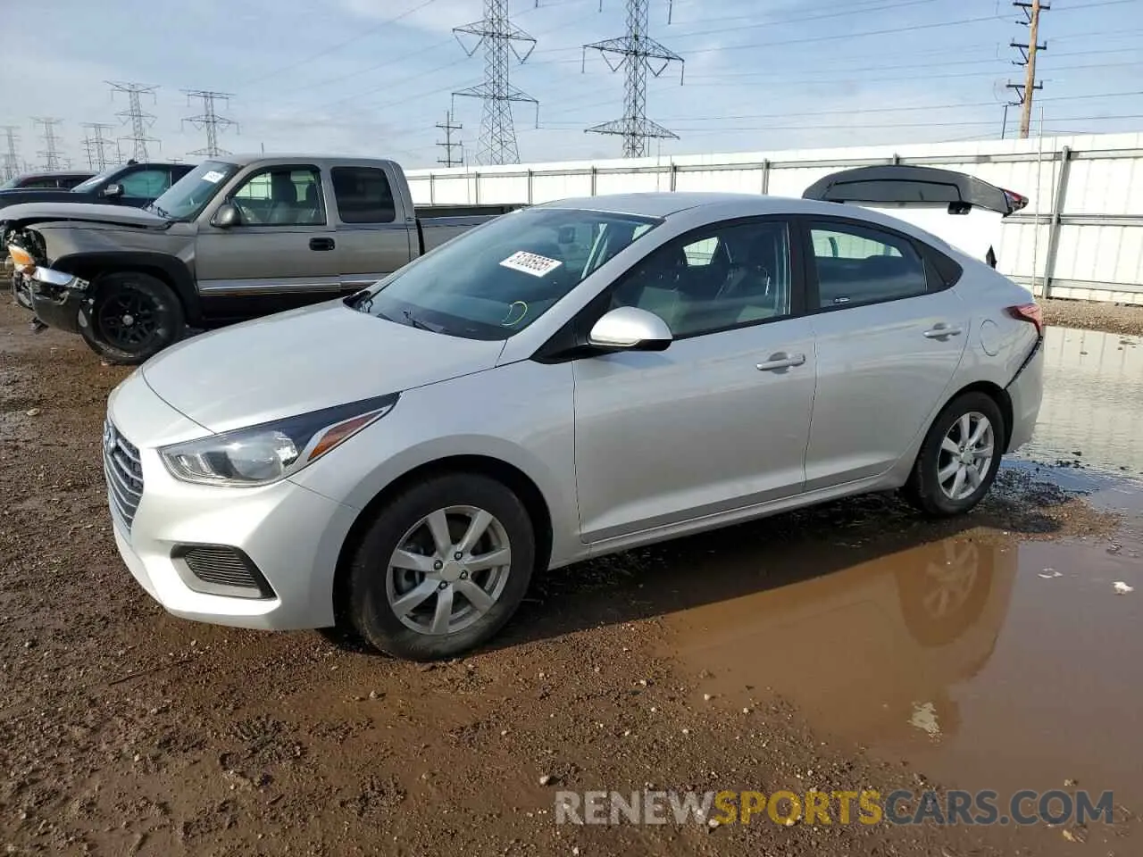 1 Photograph of a damaged car 3KPC24A6XNE186985 HYUNDAI ACCENT 2022