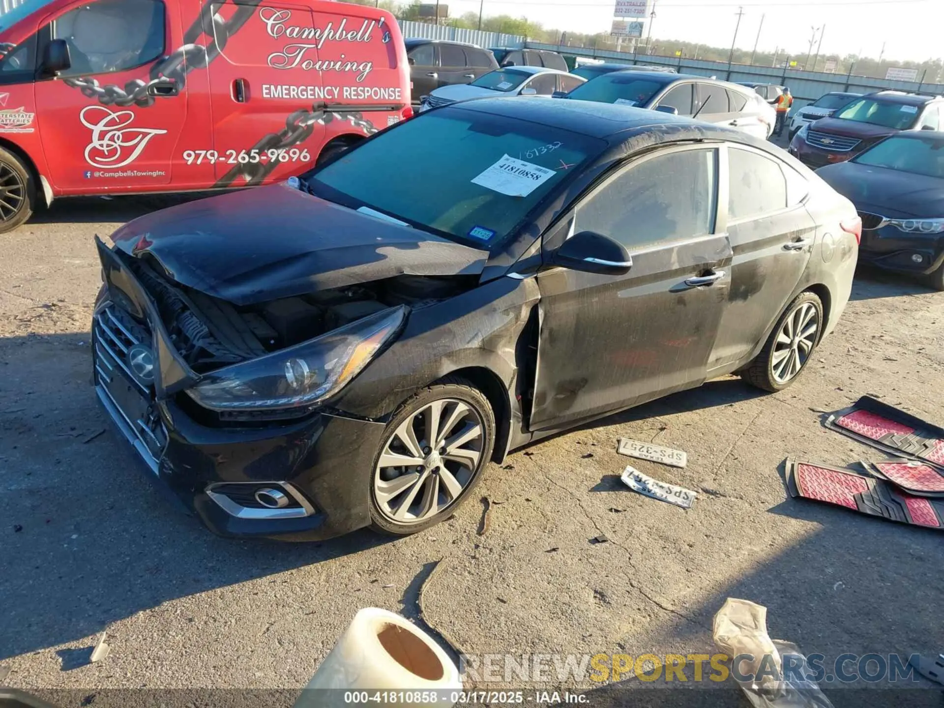2 Photograph of a damaged car 3KPC34A67NE157277 HYUNDAI ACCENT 2022