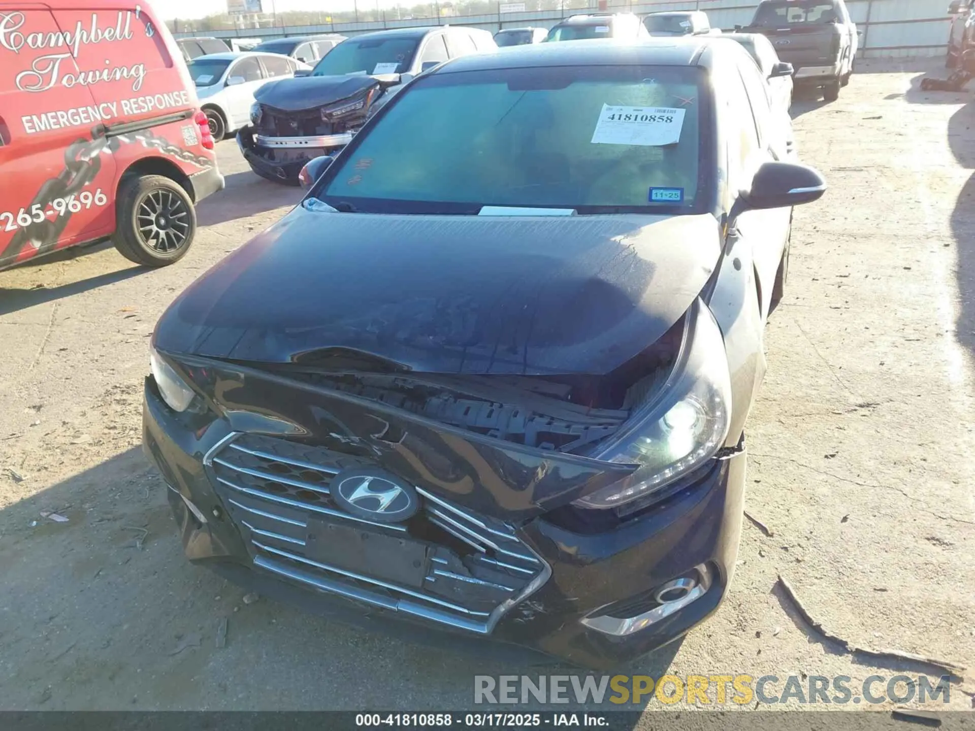 6 Photograph of a damaged car 3KPC34A67NE157277 HYUNDAI ACCENT 2022