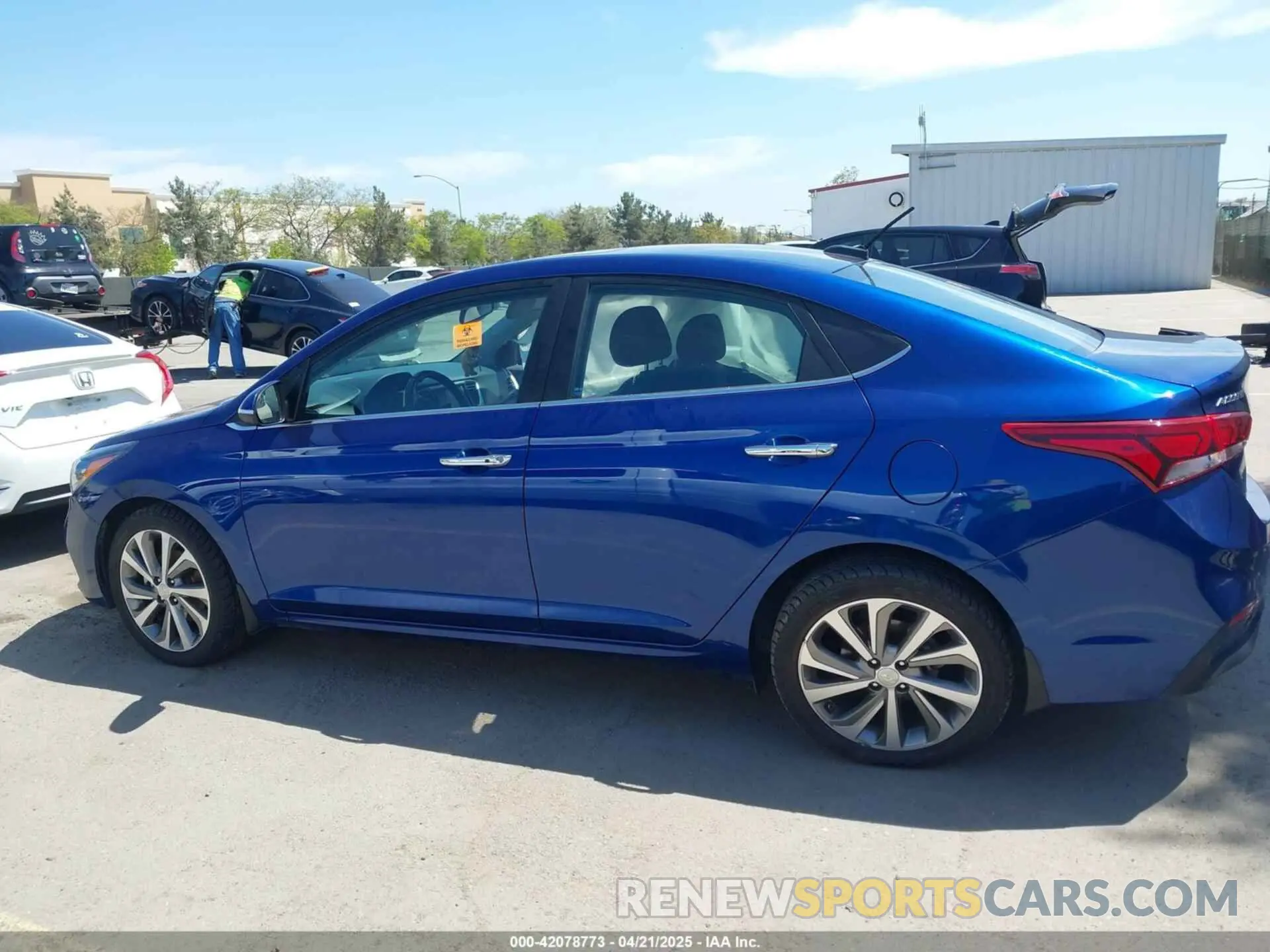 14 Photograph of a damaged car 3KPC34A68NE174699 HYUNDAI ACCENT 2022