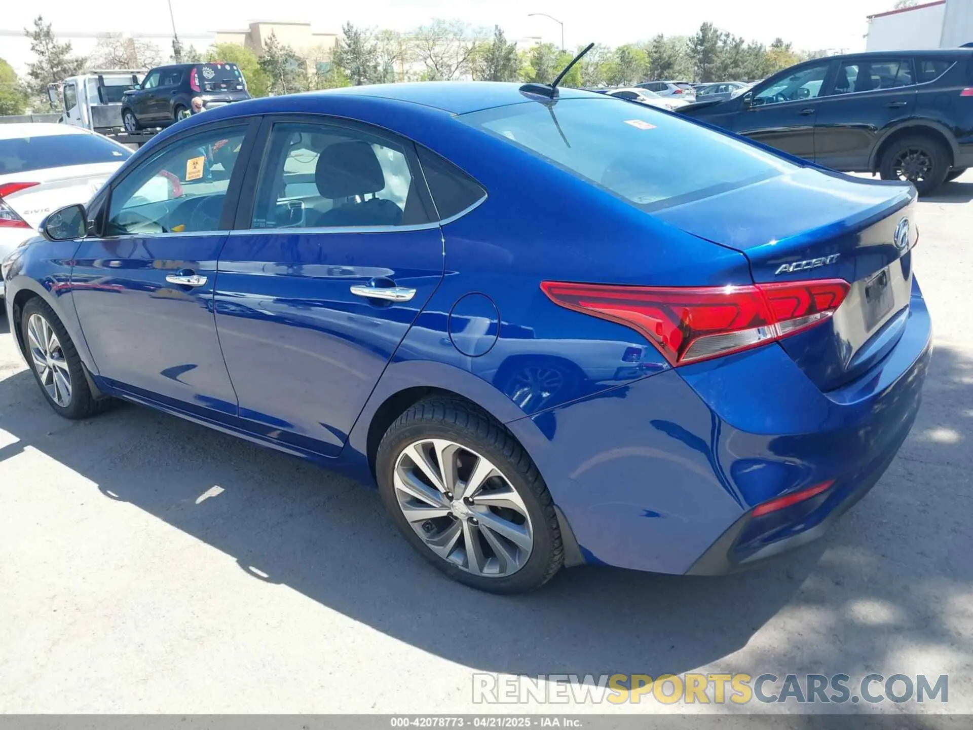 3 Photograph of a damaged car 3KPC34A68NE174699 HYUNDAI ACCENT 2022