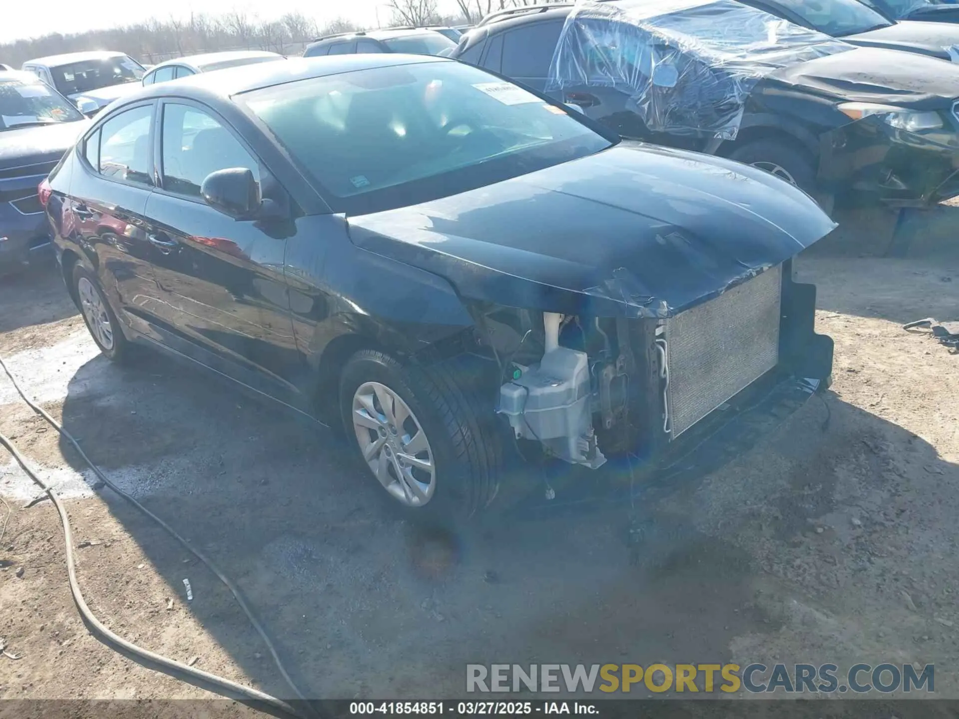 1 Photograph of a damaged car 5NPD74LF0KH441668 HYUNDAI ELANTRA 2019