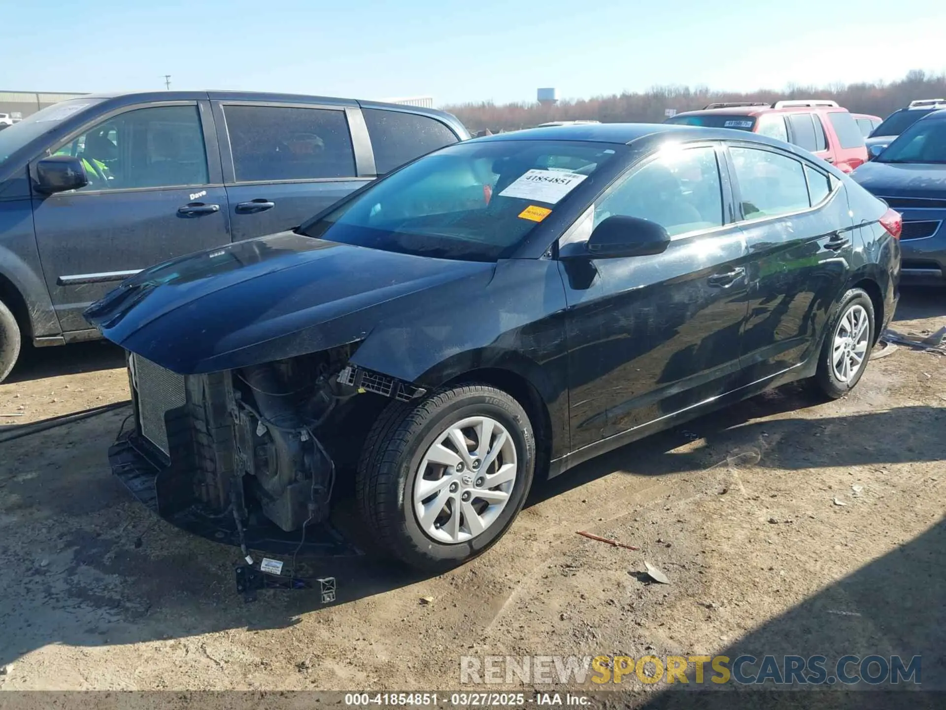 2 Photograph of a damaged car 5NPD74LF0KH441668 HYUNDAI ELANTRA 2019