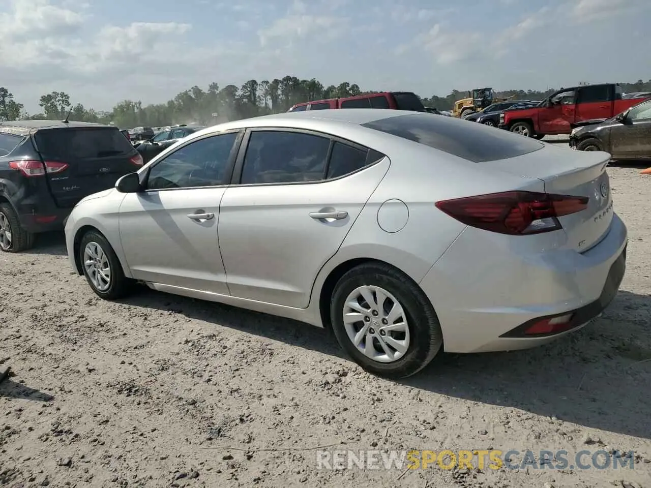 2 Photograph of a damaged car 5NPD74LF0KH450144 HYUNDAI ELANTRA 2019