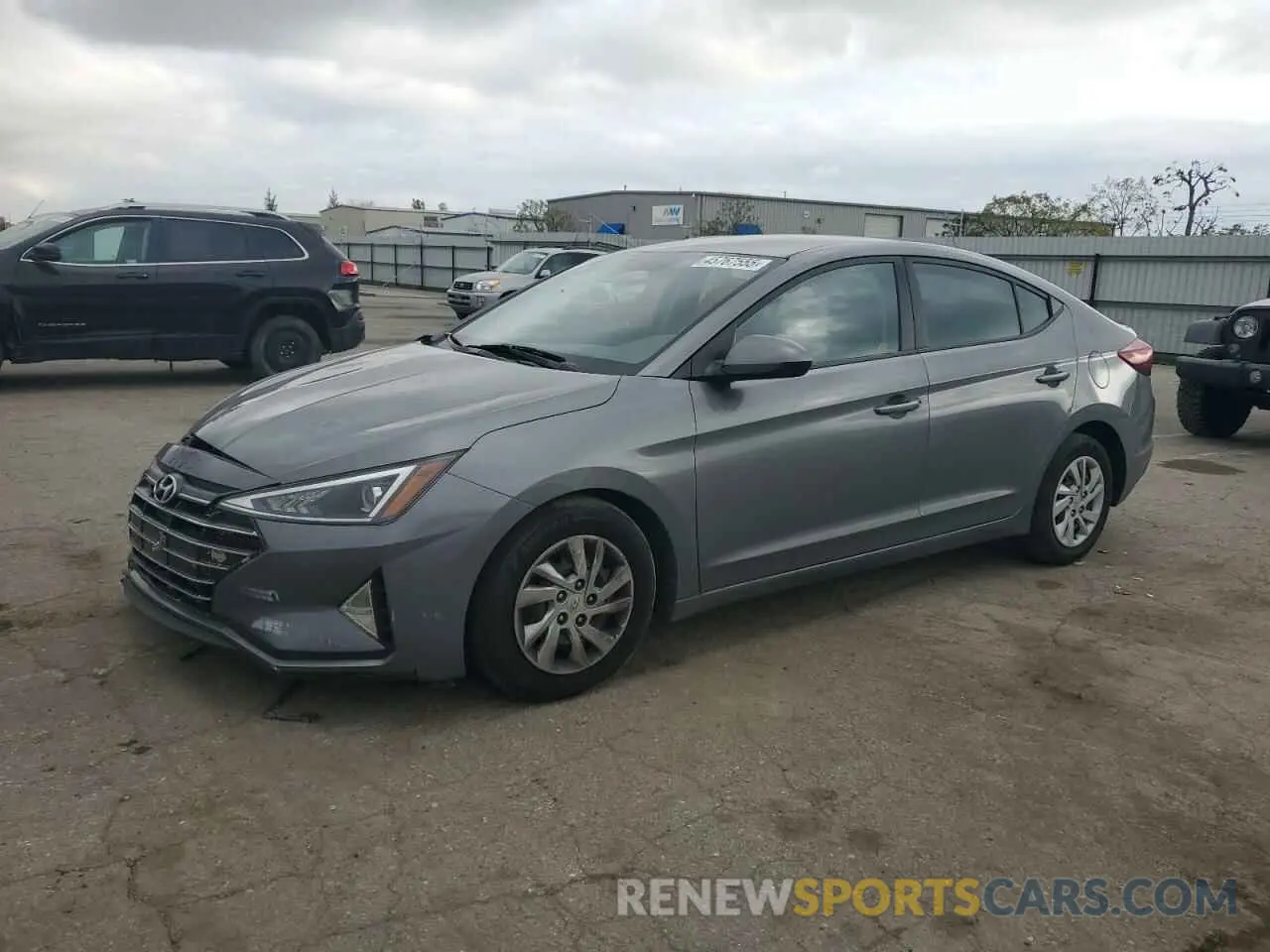 1 Photograph of a damaged car 5NPD74LF0KH450323 HYUNDAI ELANTRA 2019
