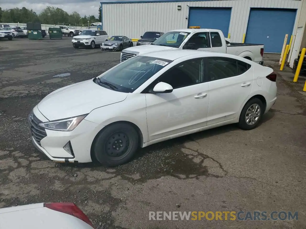1 Photograph of a damaged car 5NPD74LF0KH451102 HYUNDAI ELANTRA 2019