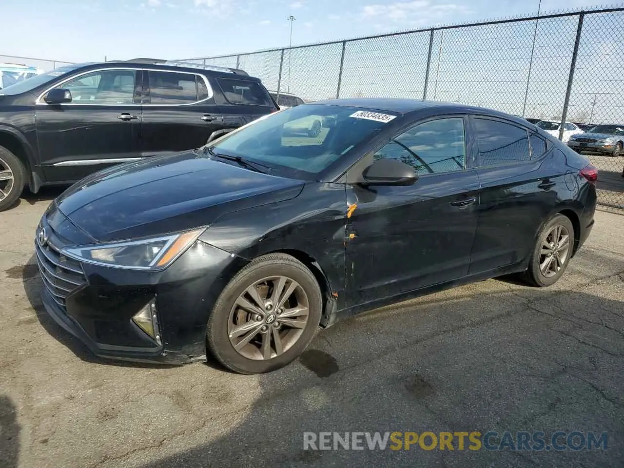 1 Photograph of a damaged car 5NPD74LF0KH487419 HYUNDAI ELANTRA 2019