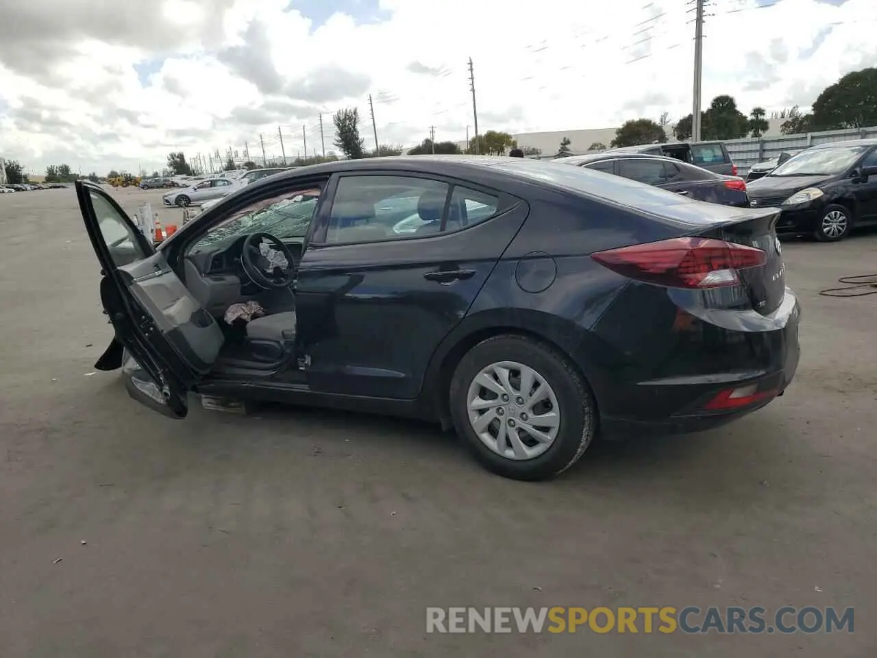 2 Photograph of a damaged car 5NPD74LF0KH489719 HYUNDAI ELANTRA 2019