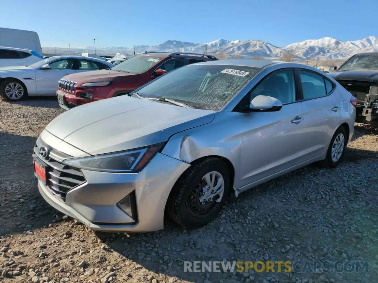1 Photograph of a damaged car 5NPD74LF1KH402569 HYUNDAI ELANTRA 2019
