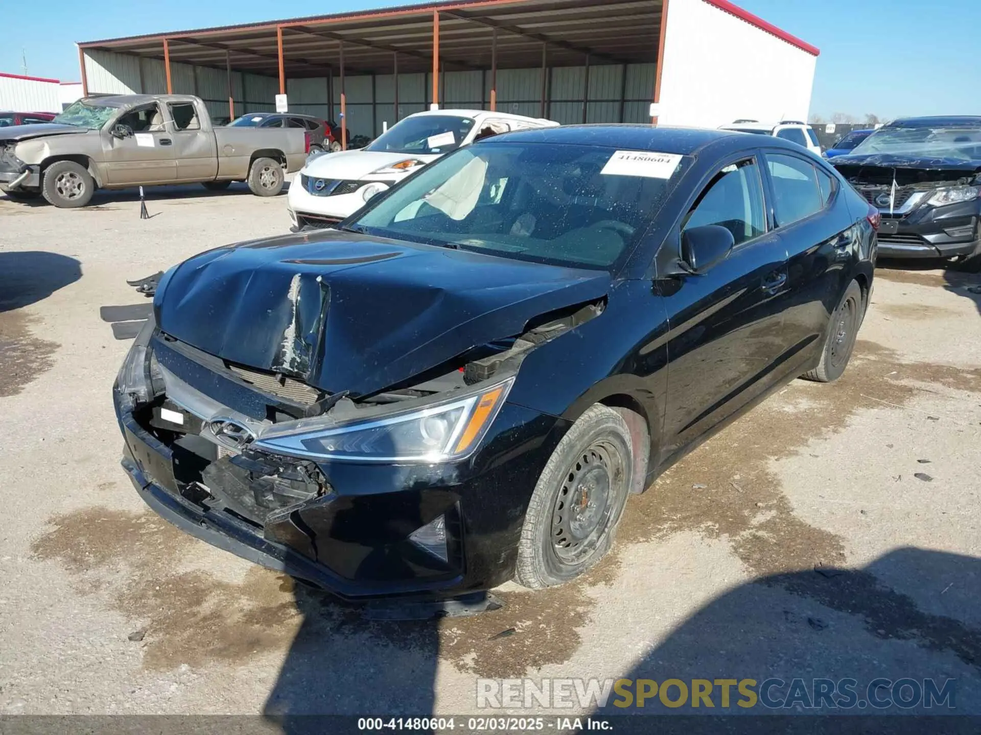 2 Photograph of a damaged car 5NPD74LF1KH437564 HYUNDAI ELANTRA 2019