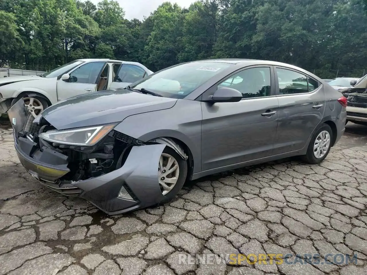 1 Photograph of a damaged car 5NPD74LF2KH398869 HYUNDAI ELANTRA 2019
