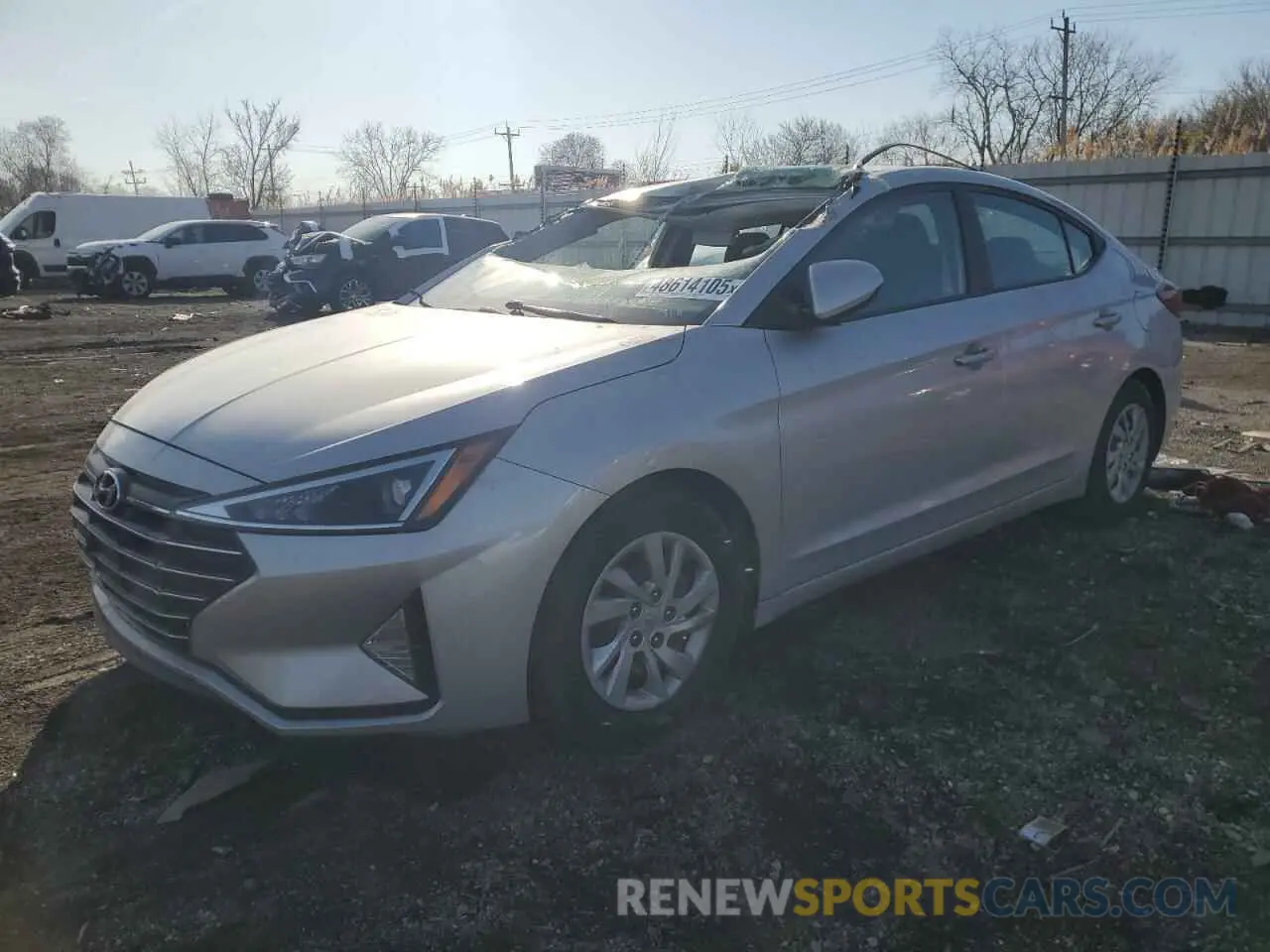 1 Photograph of a damaged car 5NPD74LF2KH433104 HYUNDAI ELANTRA 2019