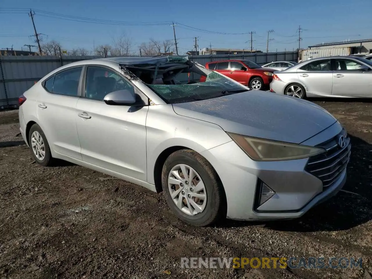 4 Photograph of a damaged car 5NPD74LF2KH433104 HYUNDAI ELANTRA 2019